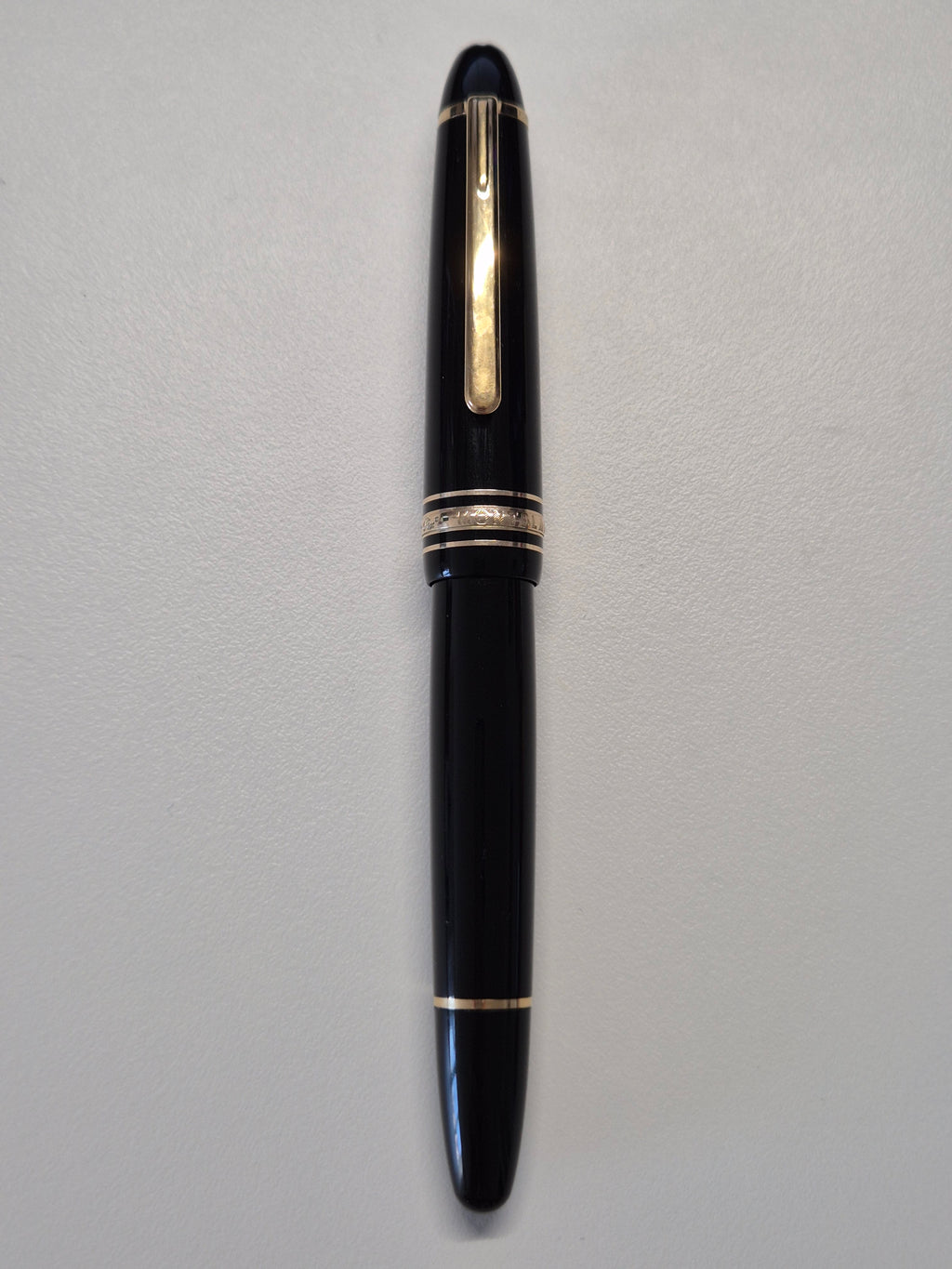 Montblanc Meisterstück 146 Füllfederhalter Schwarz Gold 14K Feder 14cm