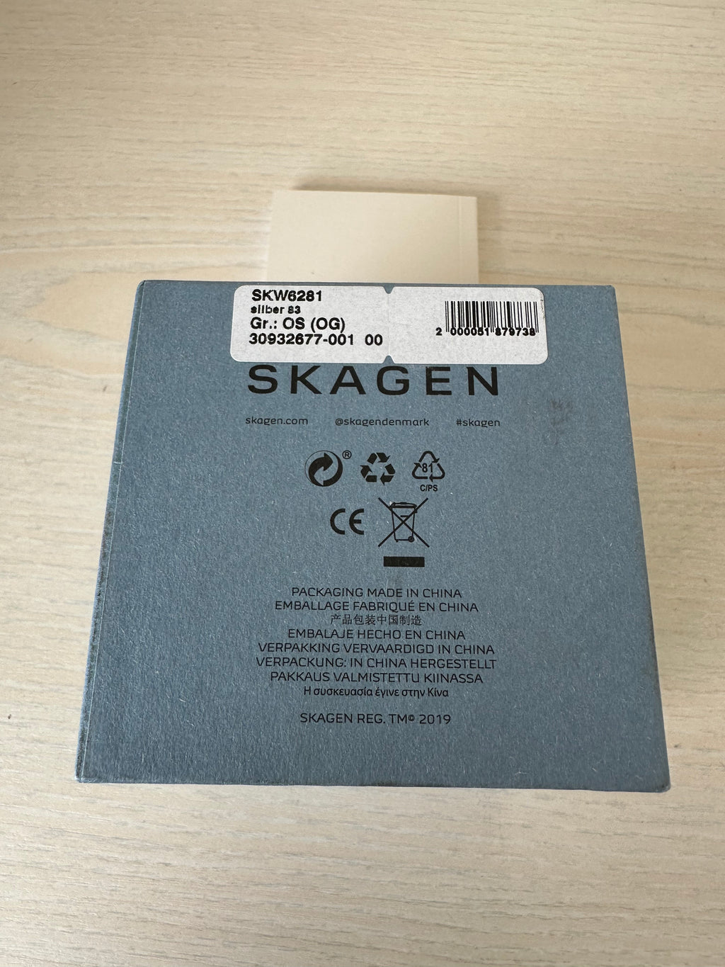 Skagen Hagen 40mm Men’s Watch Stainless Steel Mesh SKW6281 + Box, Used