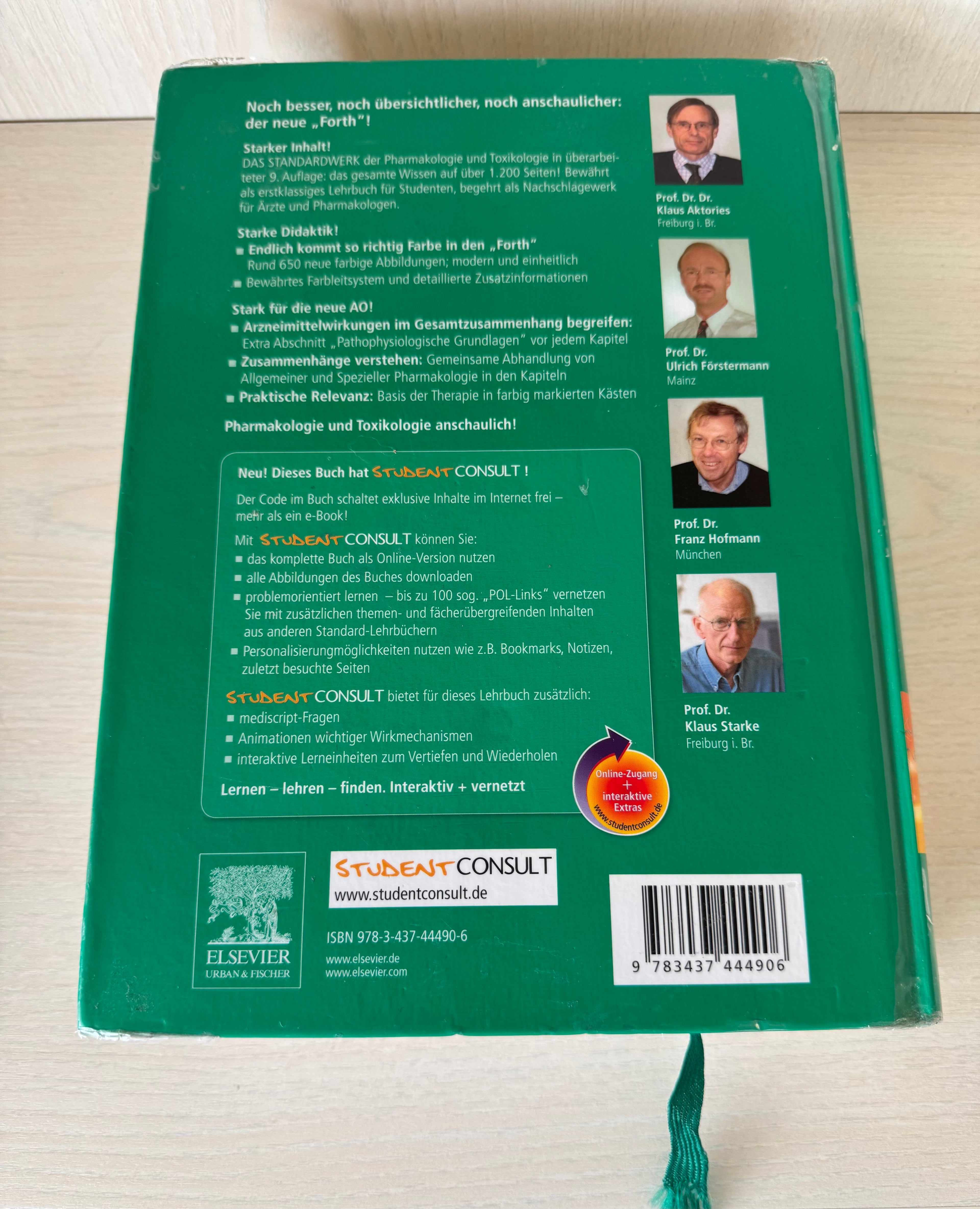 Allgemeine und Spezielle Pharmakologie & Toxikologie, 9. Aufl., Wie Neu
