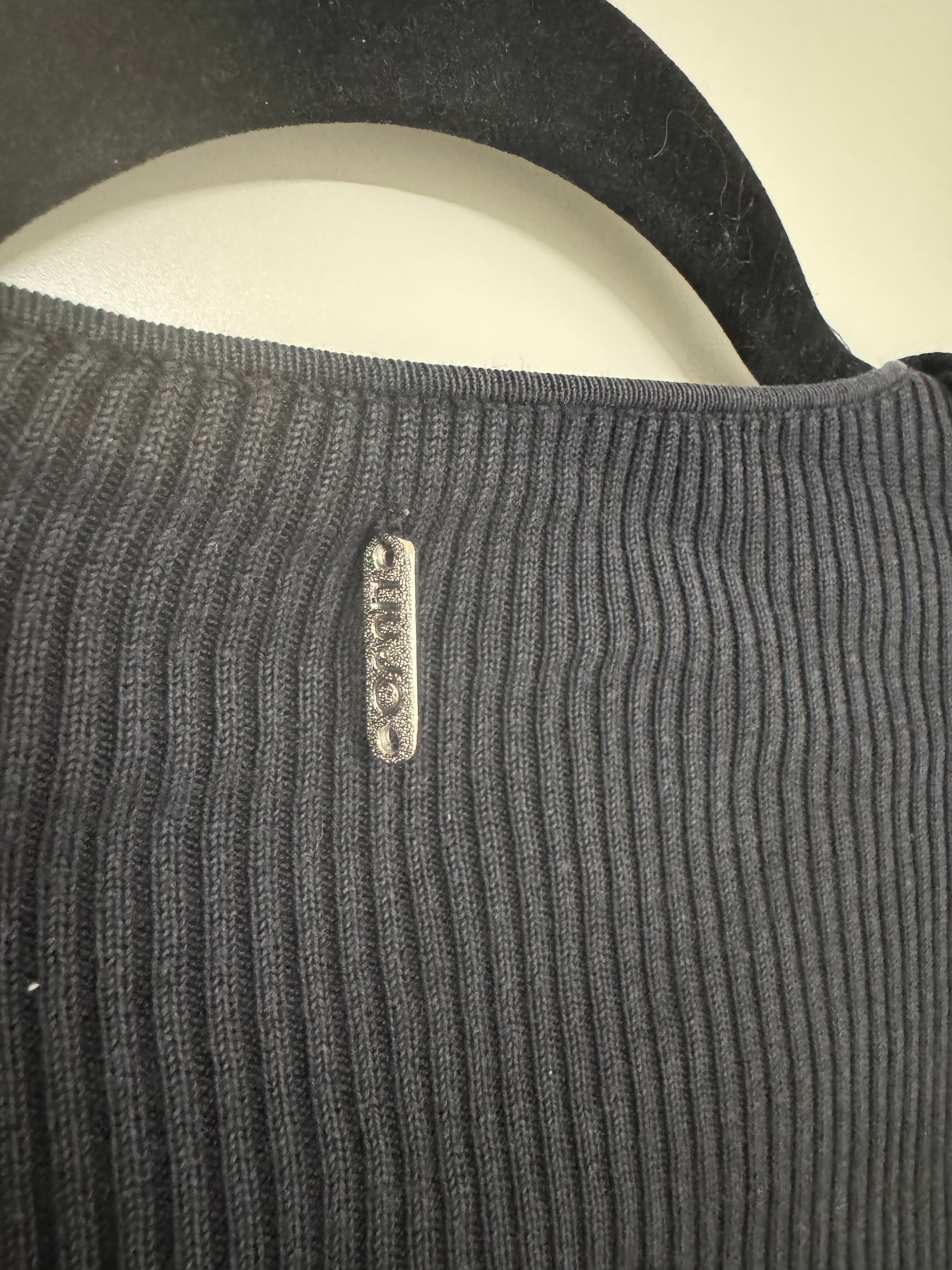 LIU JO Cardigan Bindegürtel Seide/Baumwolle/Kaschmir Gr. IT44 (EU40) Dunkelgrau