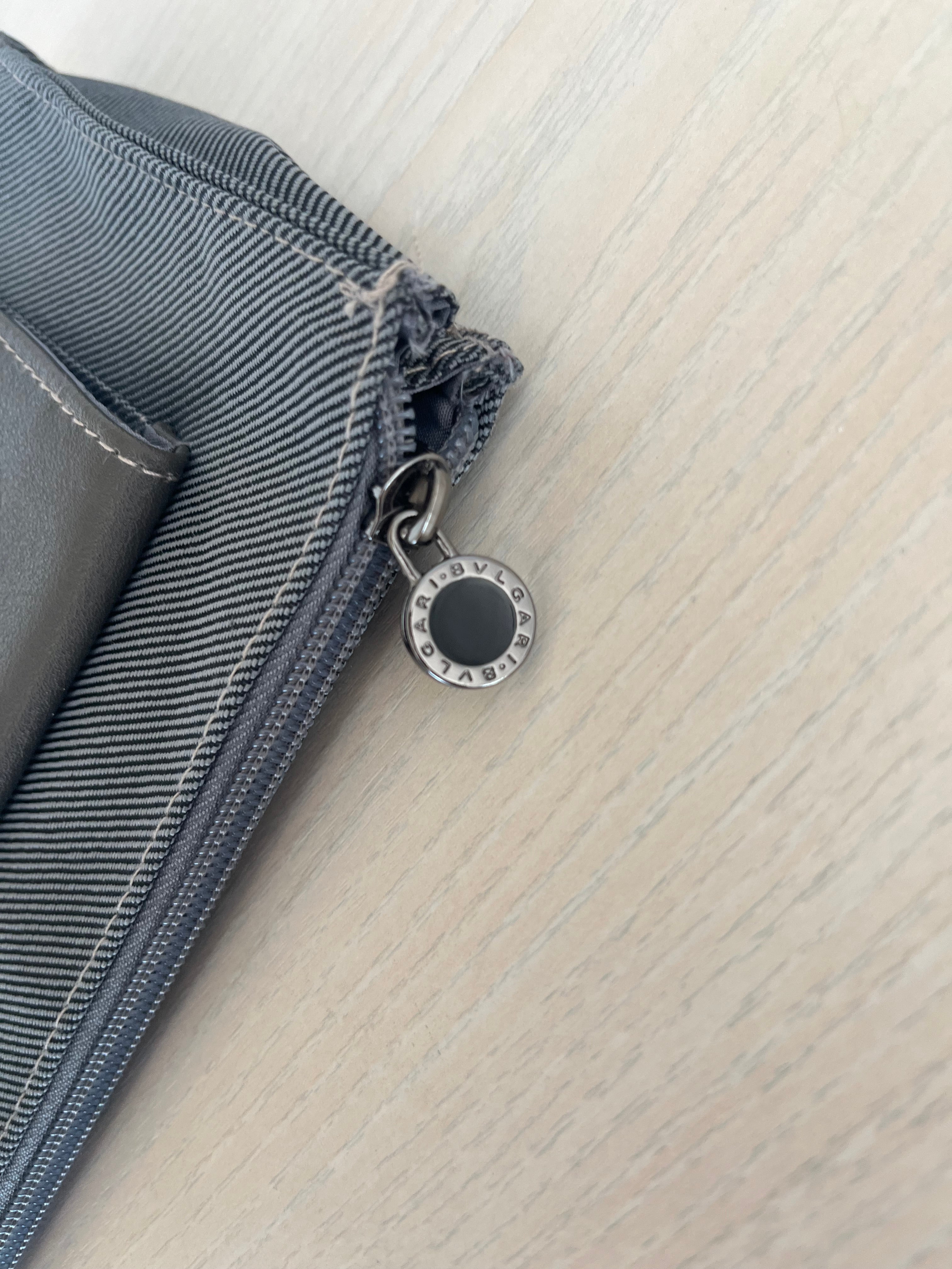 BVLGARI × Emirates Amenity Kit Pouch – Grey, Medium, Very Good Condition