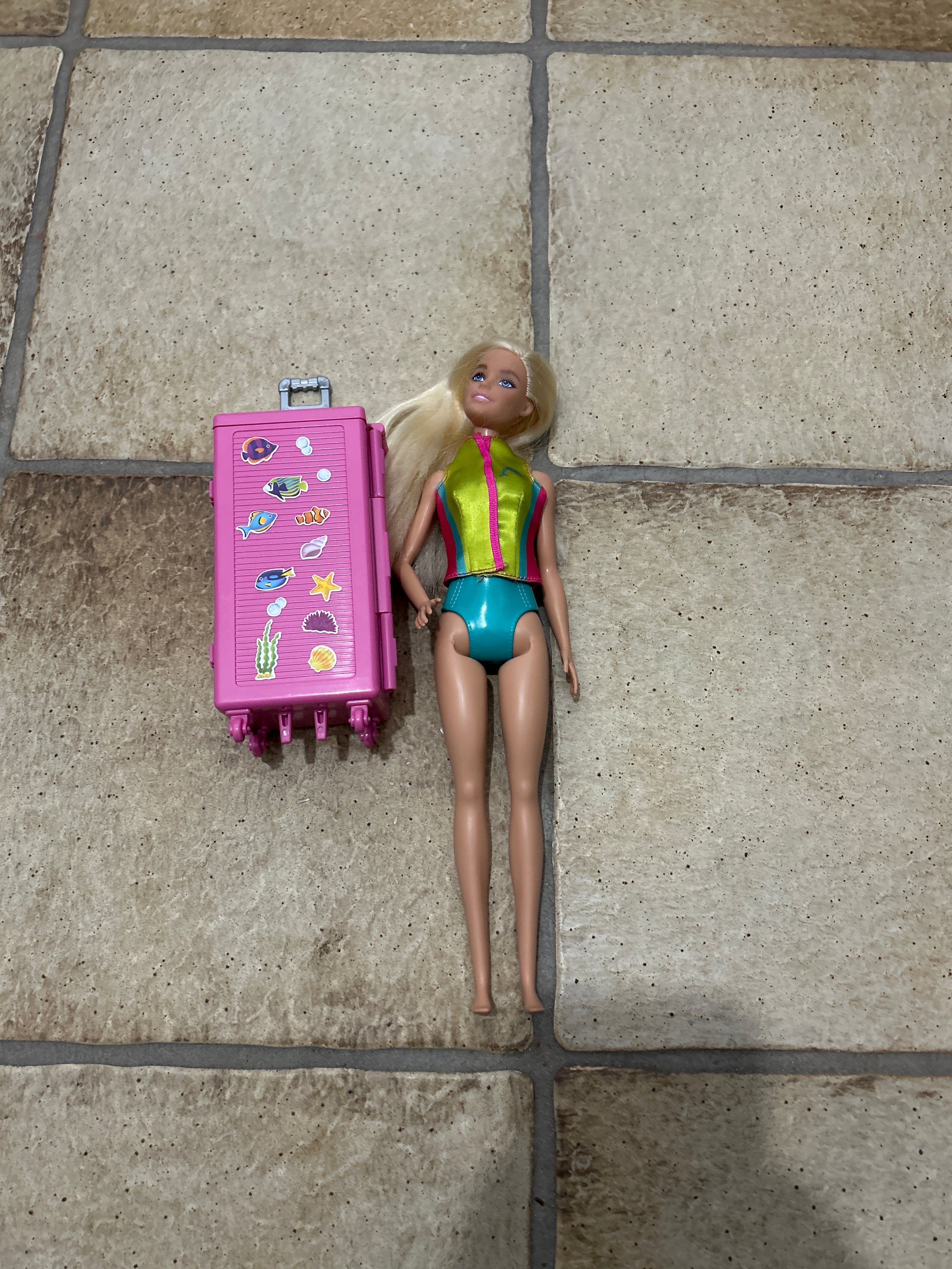 Barbie Marine Biologist Doll Set, 30 cm, Multicolor, Good Condition, Accessories