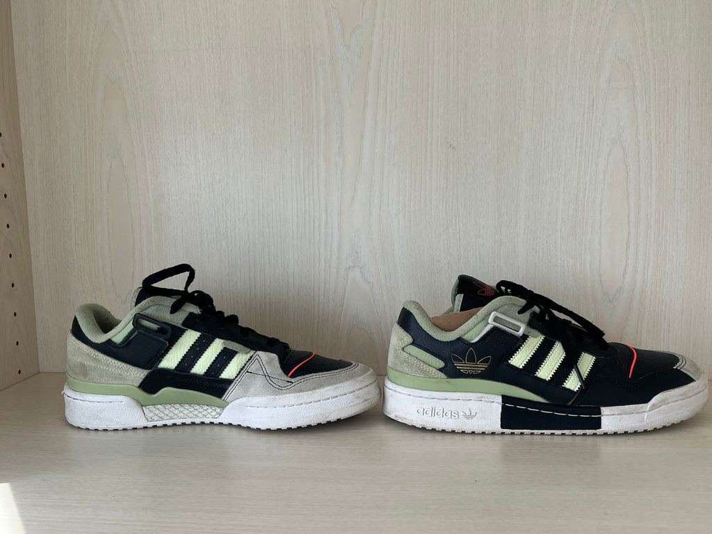 Adidas Forum Exhibit Low GZ0936 Core Black/Almost Lime EU 40⅔ | Guter Zustand