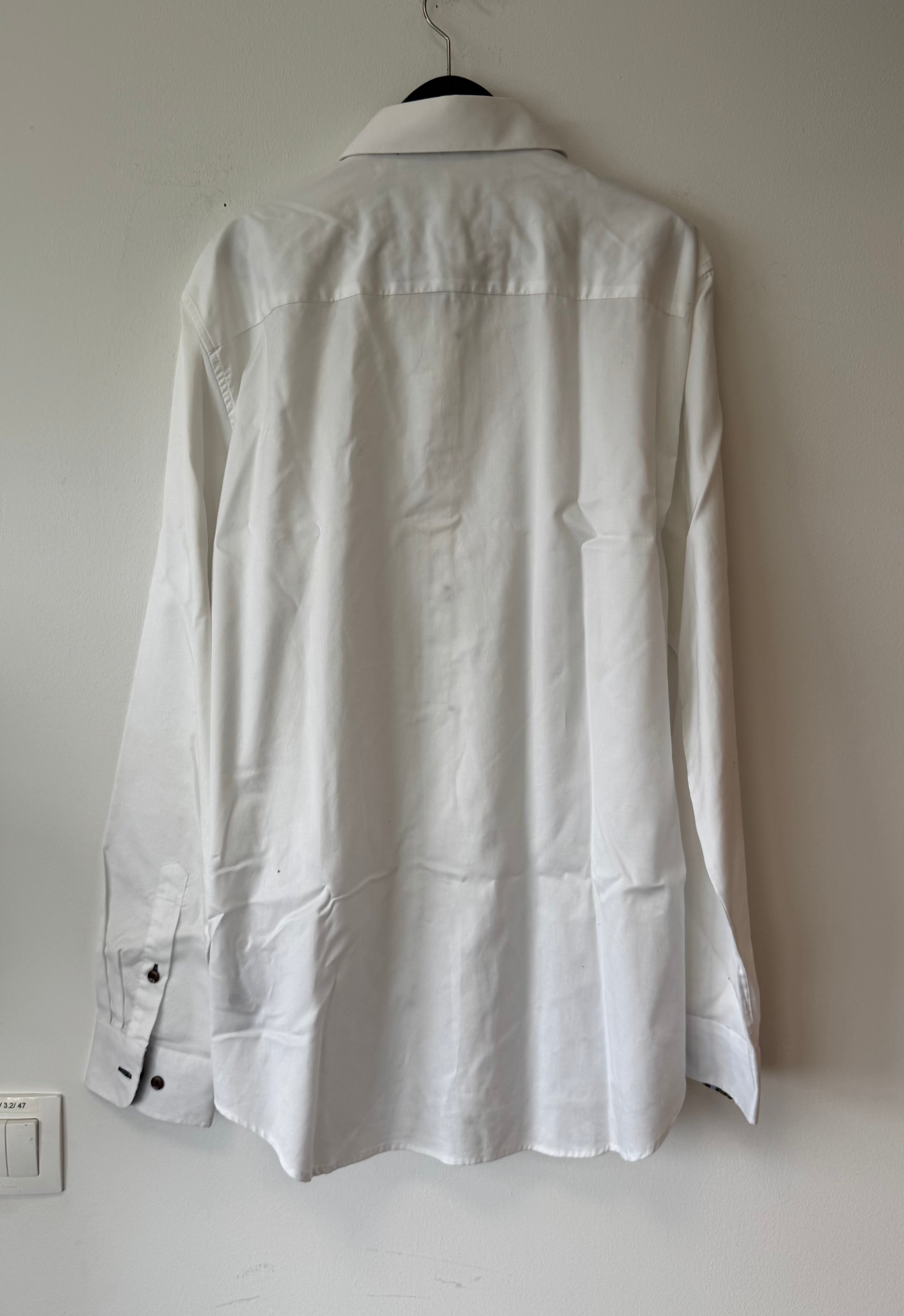 Matinique Easy-Care Hemd – Weiß, XL, Florale Details, Guter Zustand