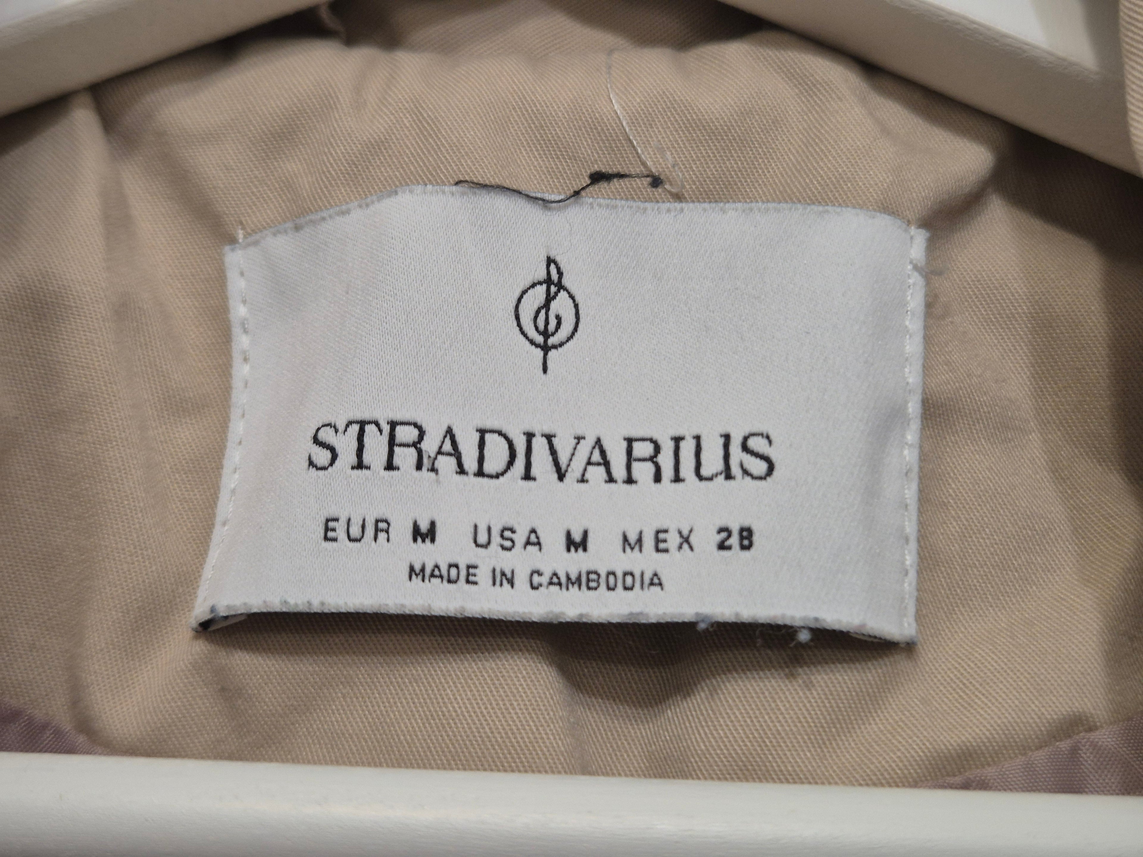 Stradivarius Classic Trench Coat, Size M, Beige, Normal Use