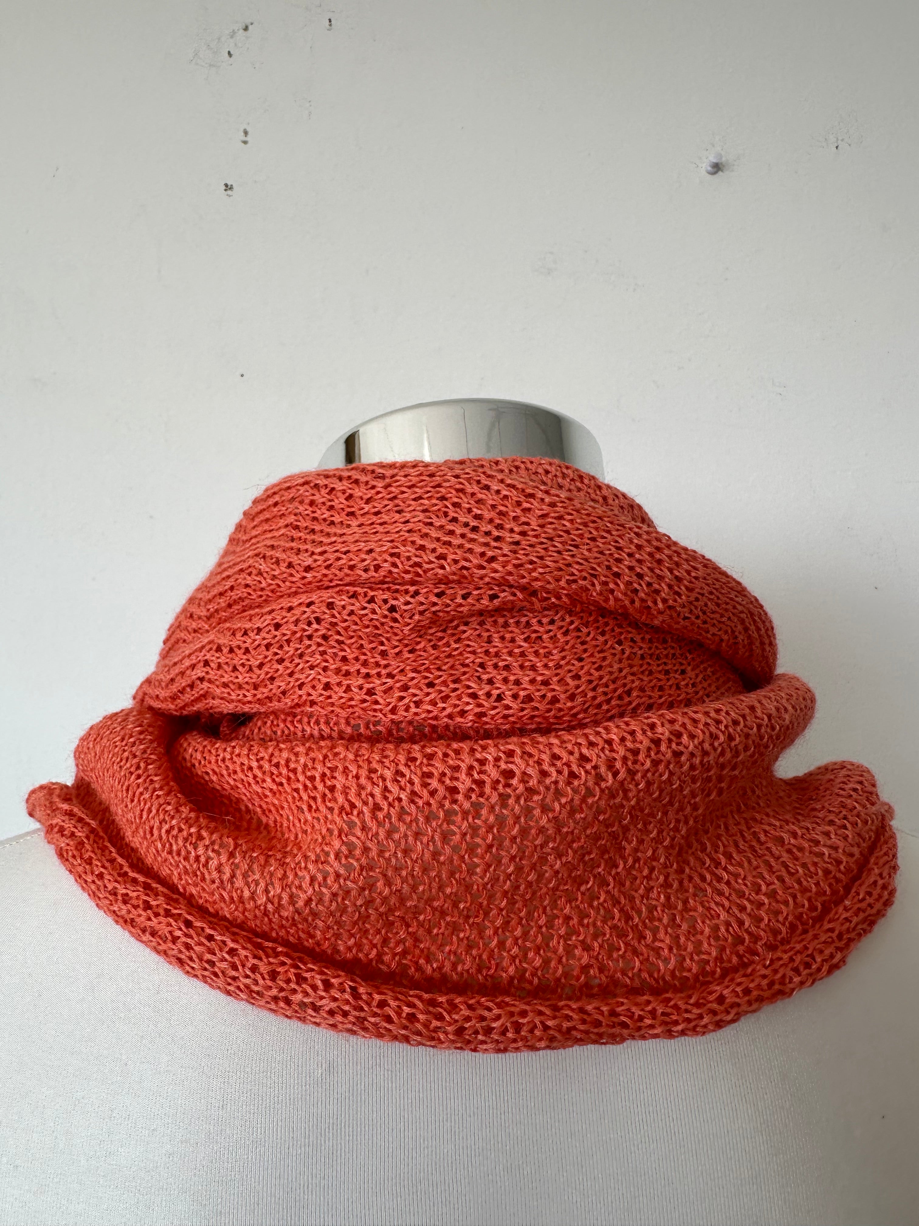 Sol Alpaca COLL004 Baby Alpaca Collar Snood Burnt Orange Uni-Size Like New