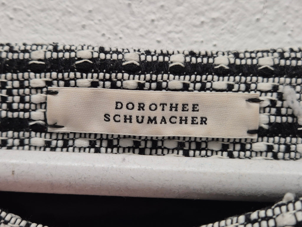 Dorothee Schumacher Plaid Tweed Minirock, Gr. M, Schwarz/Weiß, Sehr gut