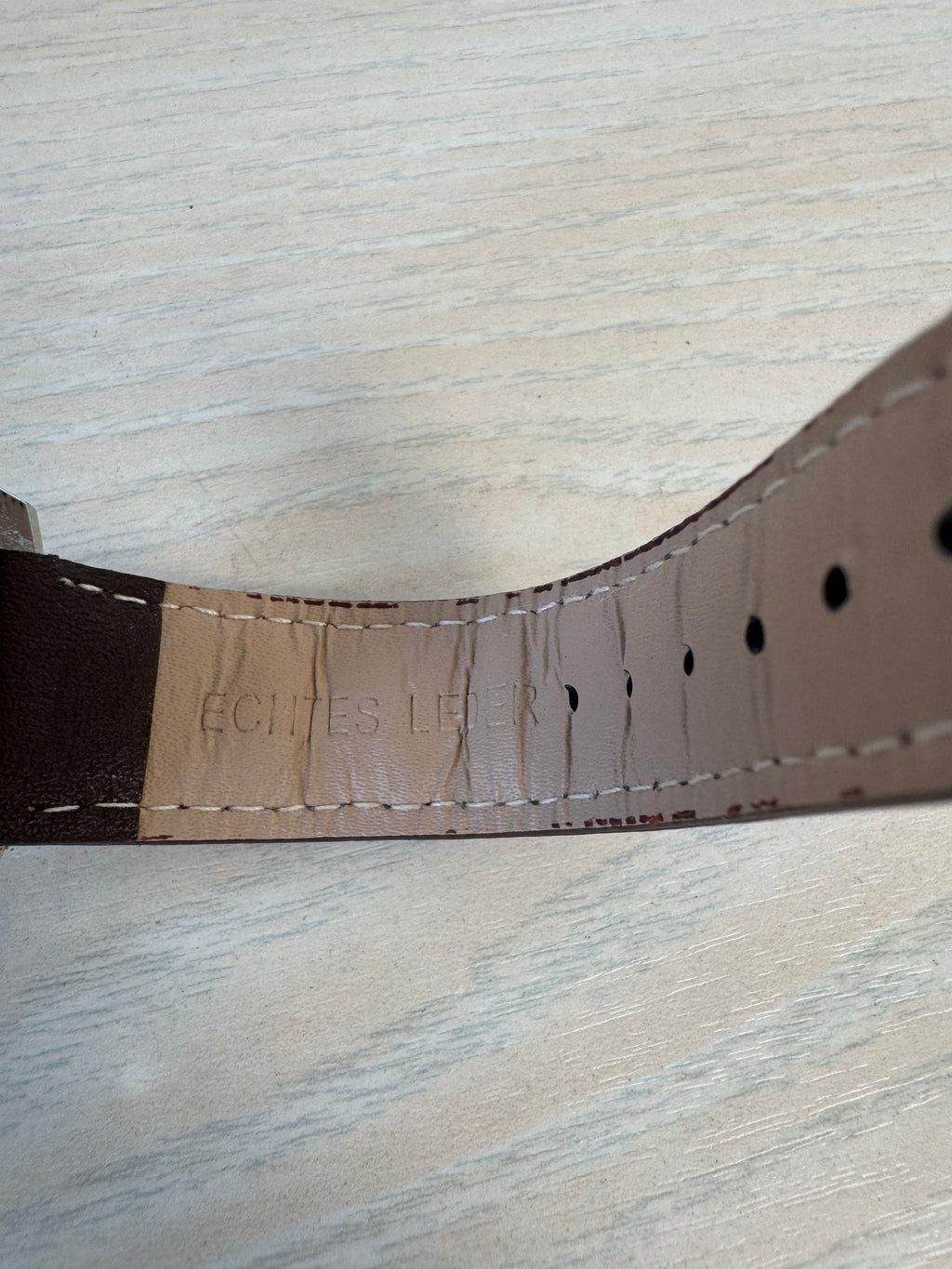 Pierre Cardin PC21 Quartz Watch, Black Dial, Brown Leather Strap, 42mm, Very Good