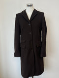 The Newhouse Classic Flausch Wool-Cashmere Coat Brown Size 40 Very Good