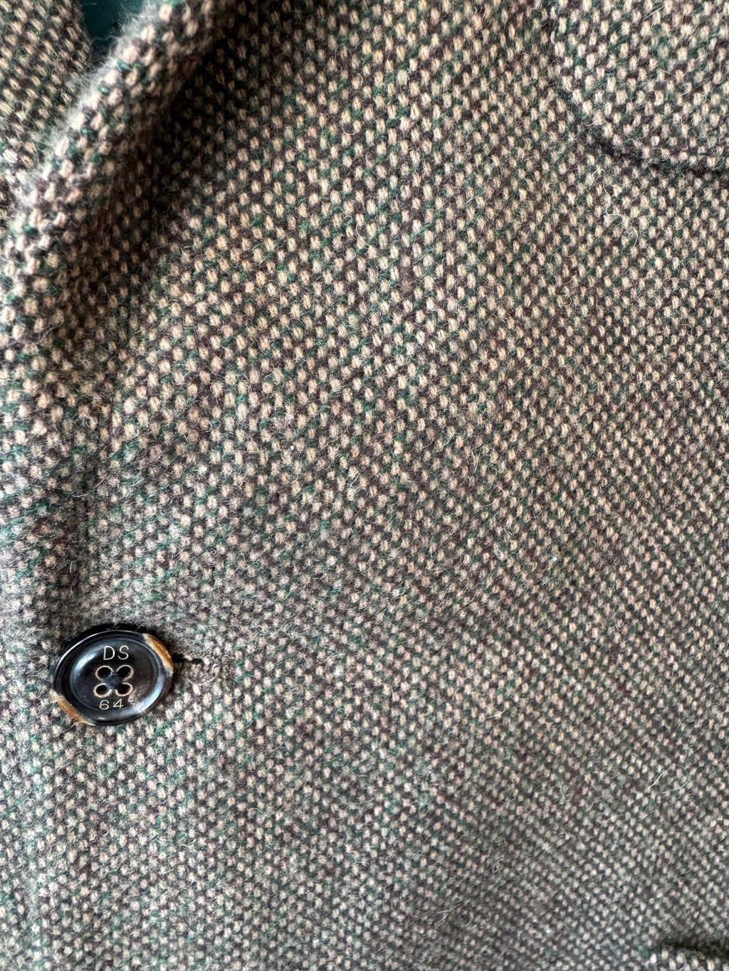 Dstrezzed Tweed Blazer – Braun Herringbone, Größe 2XL, Guter Zustand