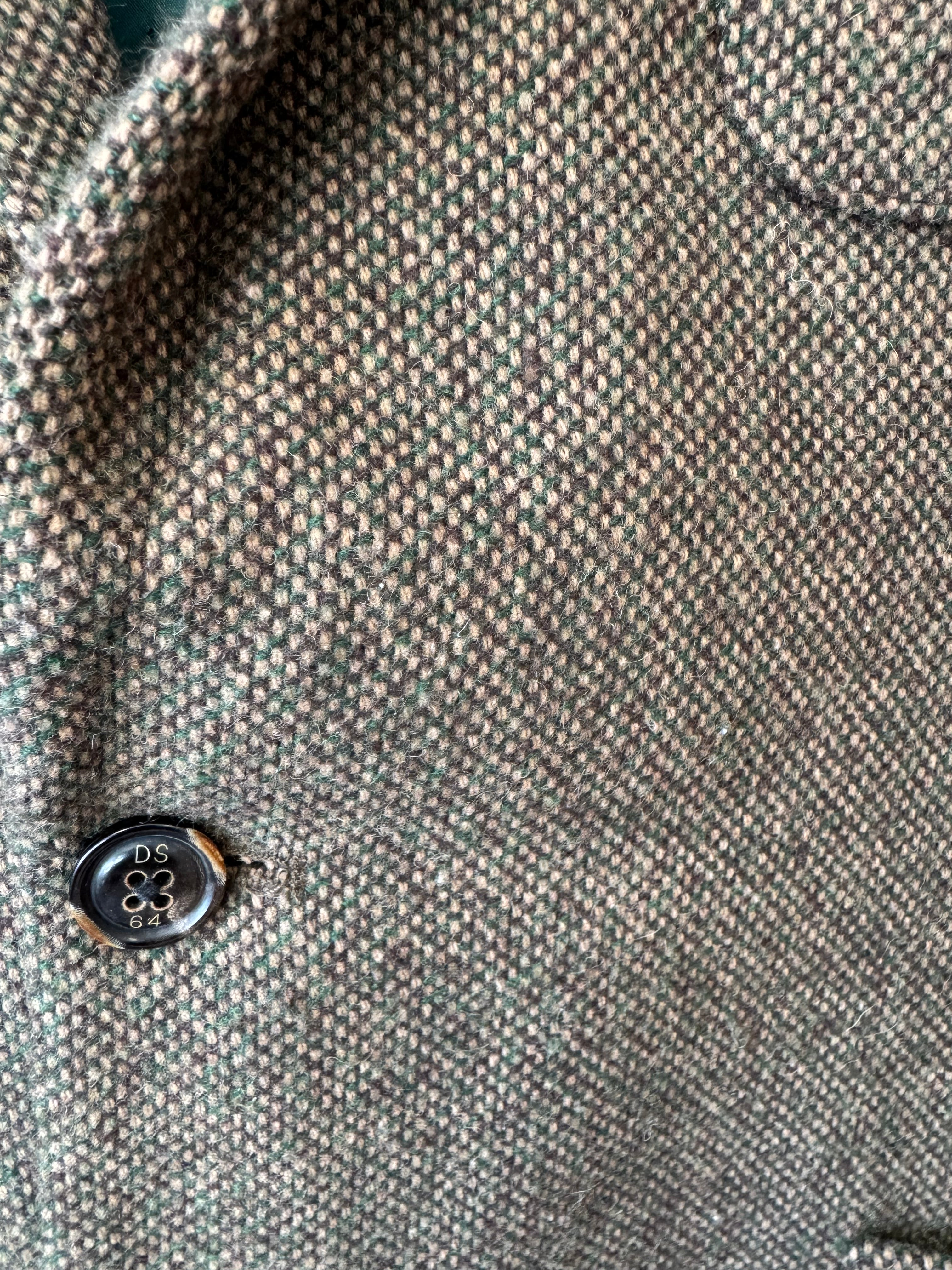 Dstrezzed Tweed Blazer – Braun Herringbone, Größe 2XL, Guter Zustand
