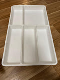 IKEA STÖDJA Besteckkasten – Weiß, 31×50 cm, guter Zustand