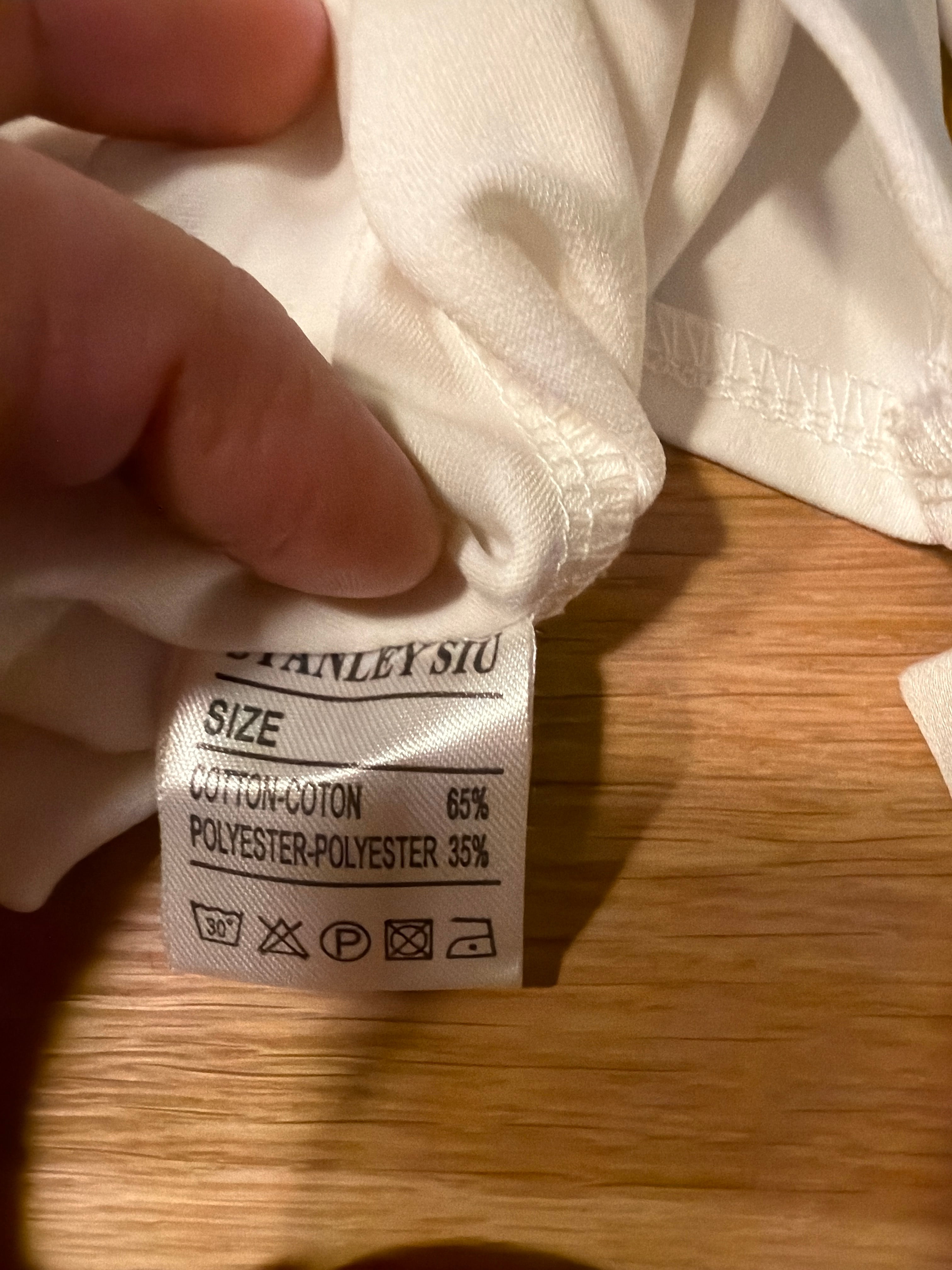 Elegante weiße Kimono-Bluse, Größe M, MTA by Stanley, sehr guter Zustand