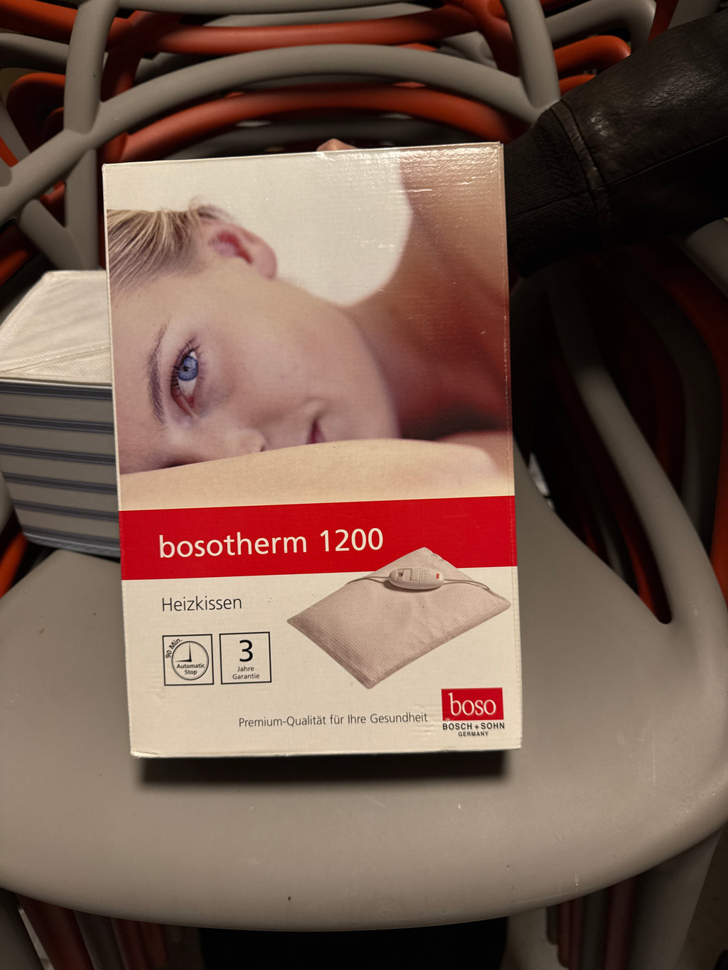 Boso Bosotherm 1200 Heizkissen 30x40cm Beige – wie neu, OVP