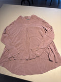 Marc O’Polo Damen Bluse – V-Ausschnitt, Mauve, Gr. L, gebraucht