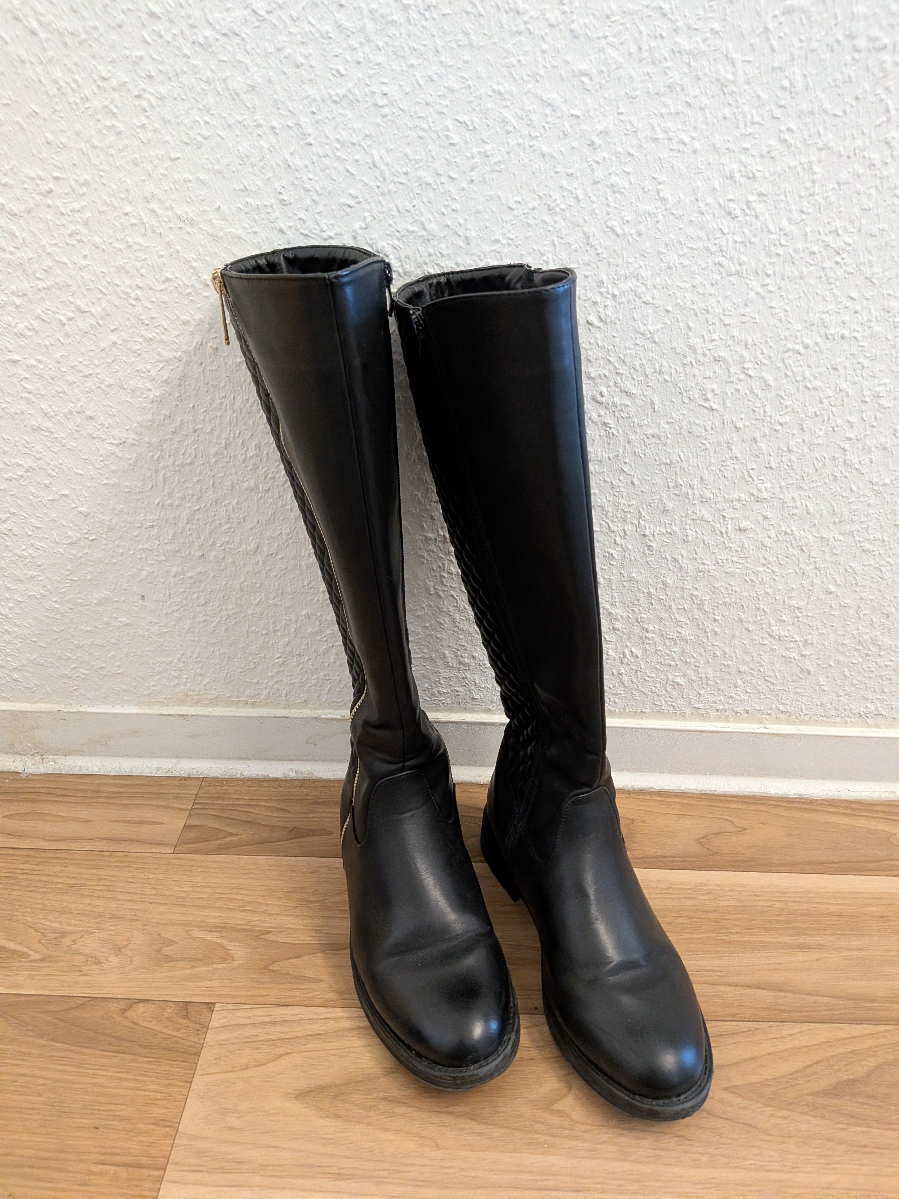 Claudia Ghizzani Reitstiefel – Leder, Schwarz, Größe 39, Wie Neu