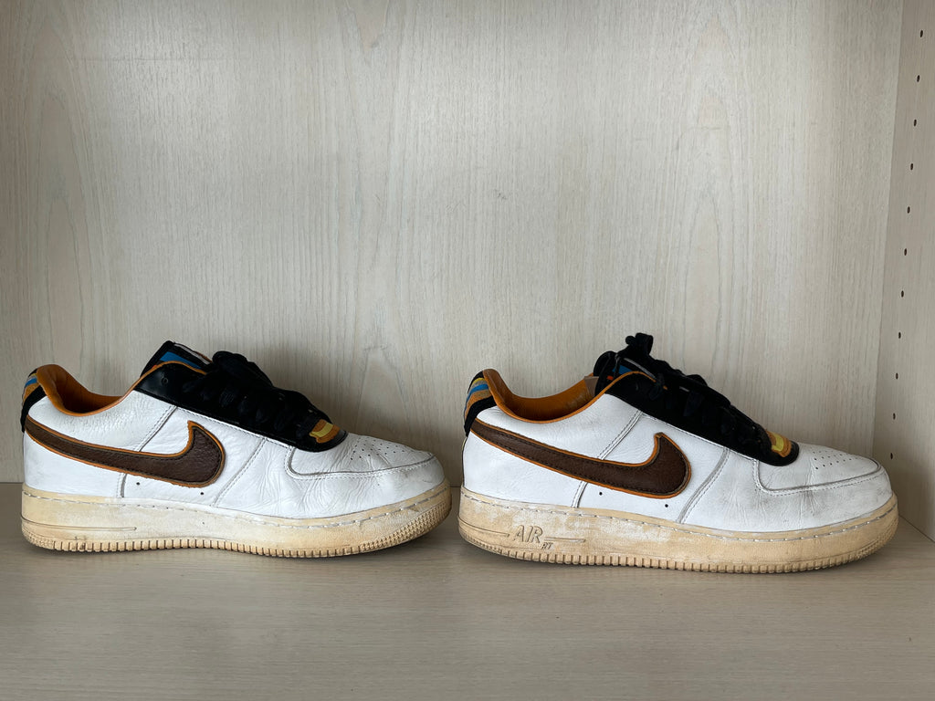 Nike Air Force 1 Low x Riccardo Tisci Weiß/Schwarz/Braun EU 45 Gebraucht