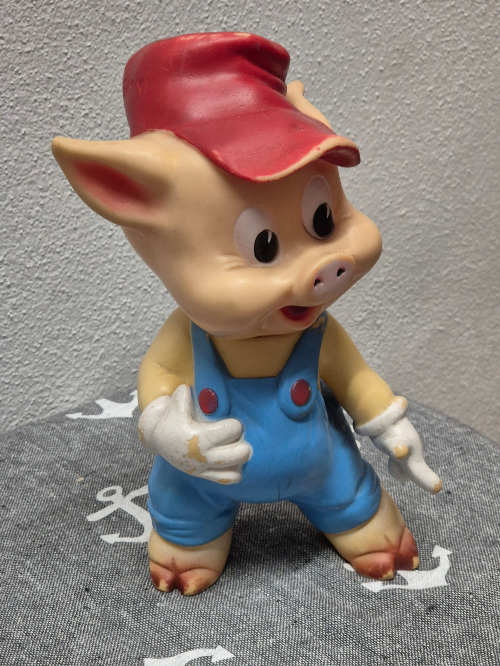 Vintage Disney Ledra Practical Pig Squeak Toy 25cm Multicolor Good Condition