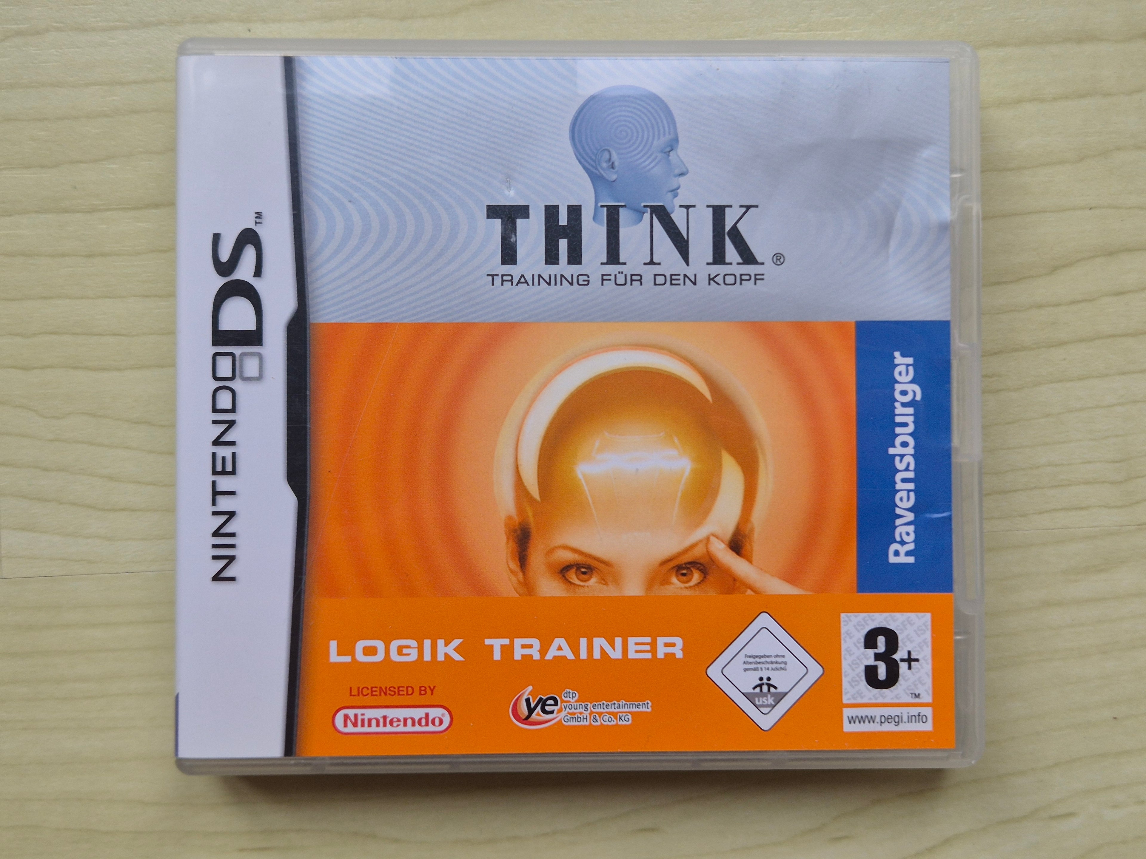 Nintendo DS THINK Logik Trainer Orange/Weiß, OVP & Anleitung, sehr gut