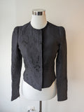 MAX&Co. Jacquard-Jacke, schwarz, cropped, IT 40 / EU 36, sehr guter Zustand