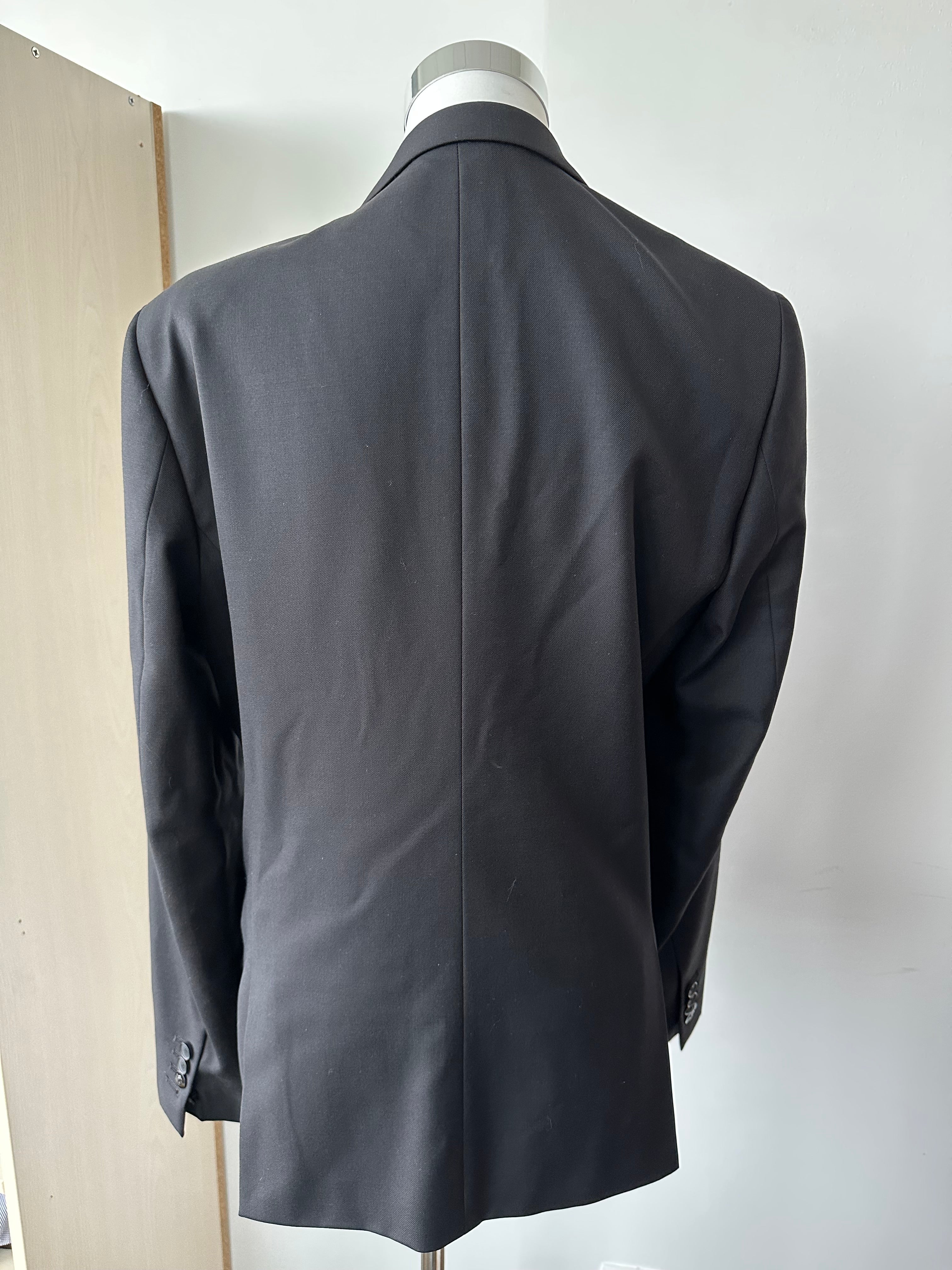 The Kooples Herren Blazer, Gr. 52, 100% Wolle, Schwarz, Sehr guter Zustand