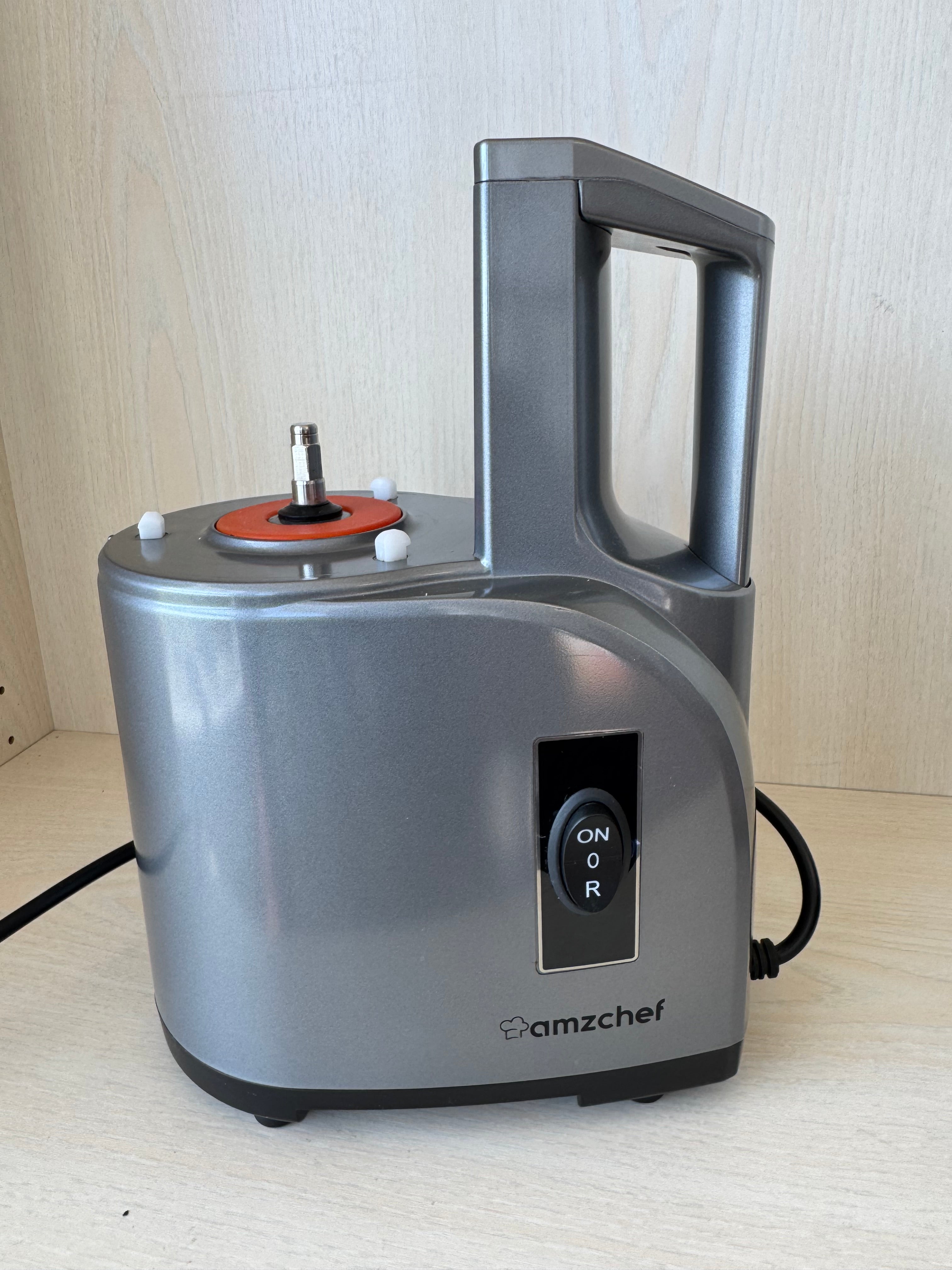 AMZCHEF ZJ5834 Slow Juicer 150W Silber/Schwarz mit Behältern, guter Zustand