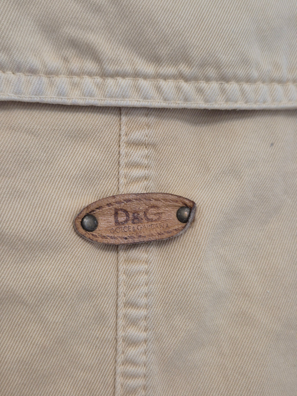 D&G Damen Blazer Jacke Baumwolle, IT 44/M, Beige, Made in Italy, guter Zustand