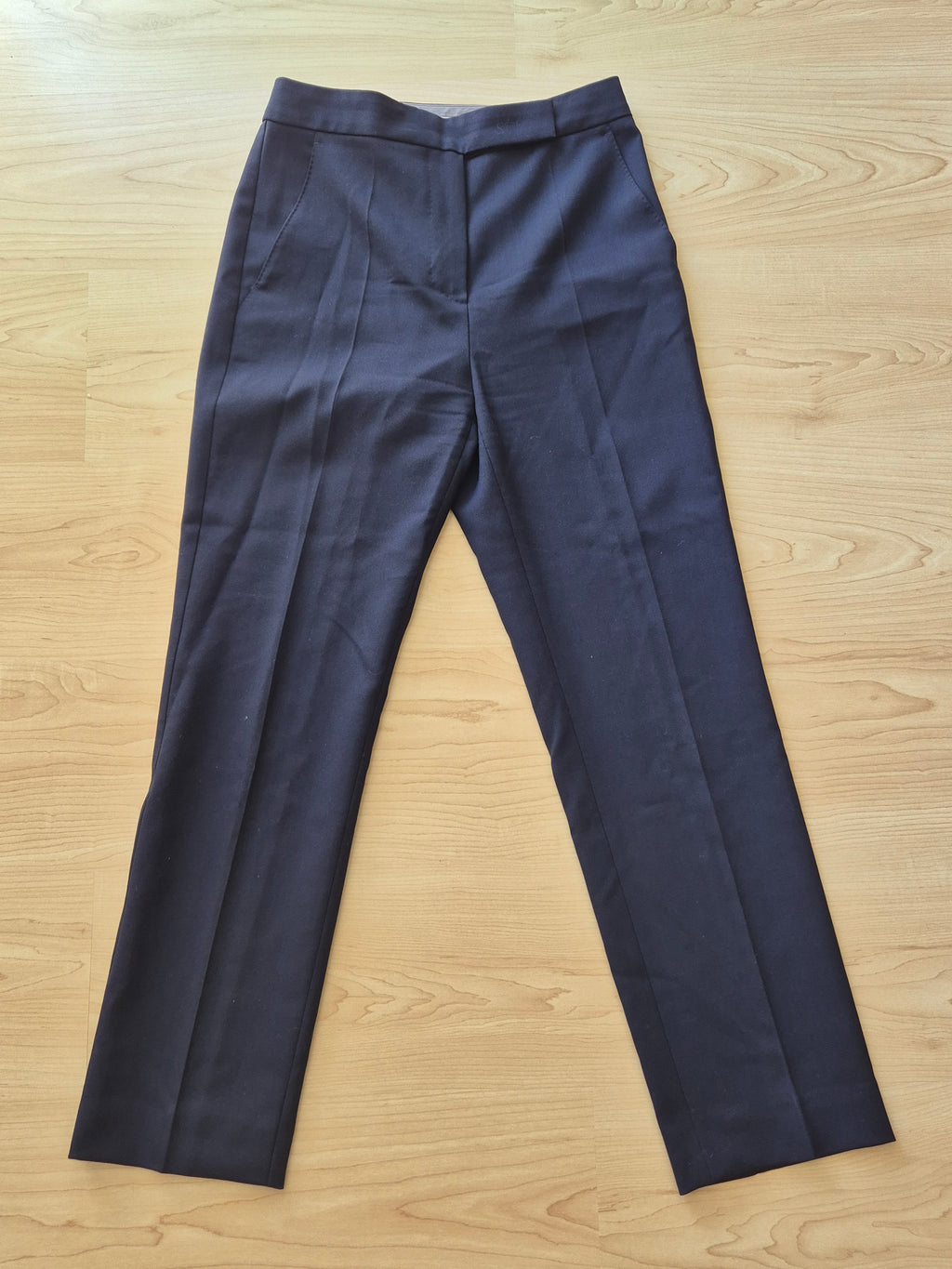 Max Mara ATELIER Navy Wool Trousers EU 38 | Very Good Condition