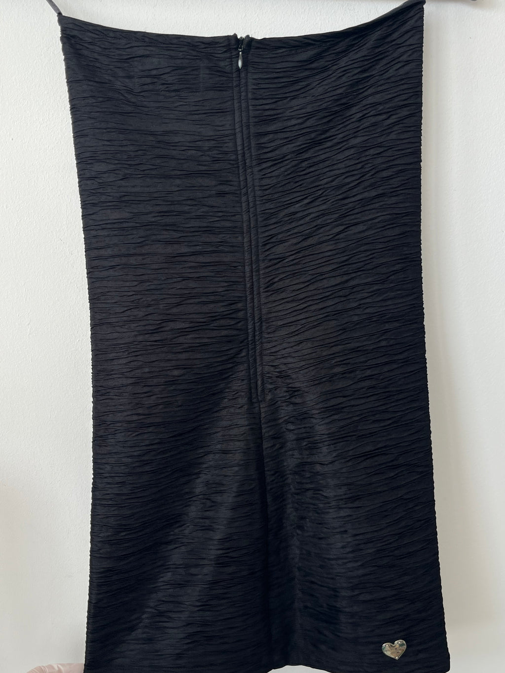 Philipp Plein Couture Kleid Schwarz XS Kristallbesatz Ruched Sehr Gut