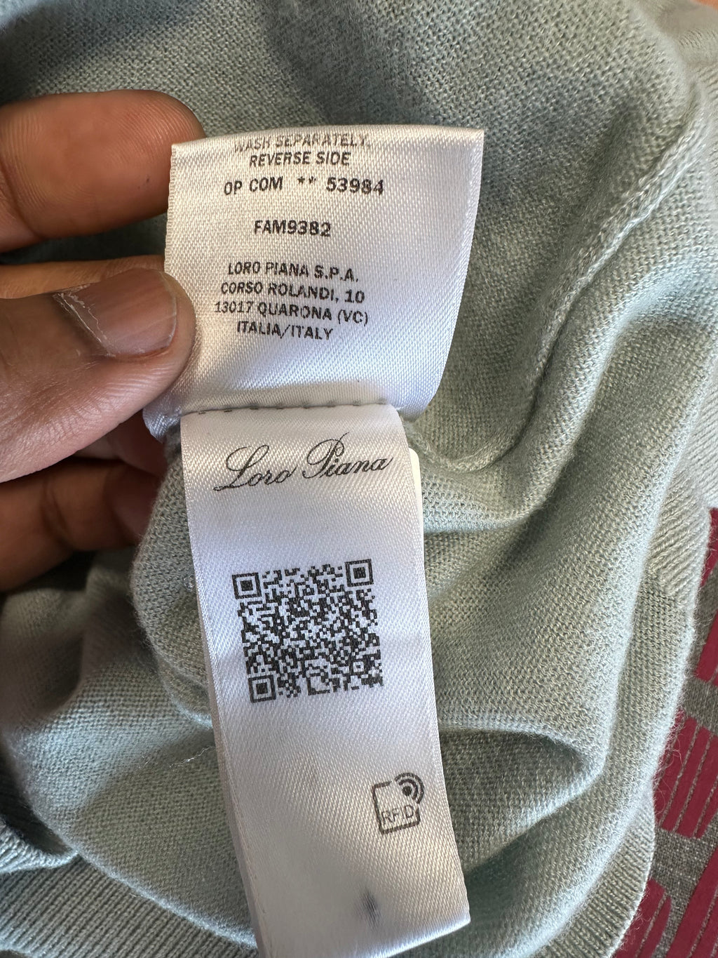 Loro Piana 100% Cashmere Turtleneck Sweater Green IT 44 (EU M) Very Good