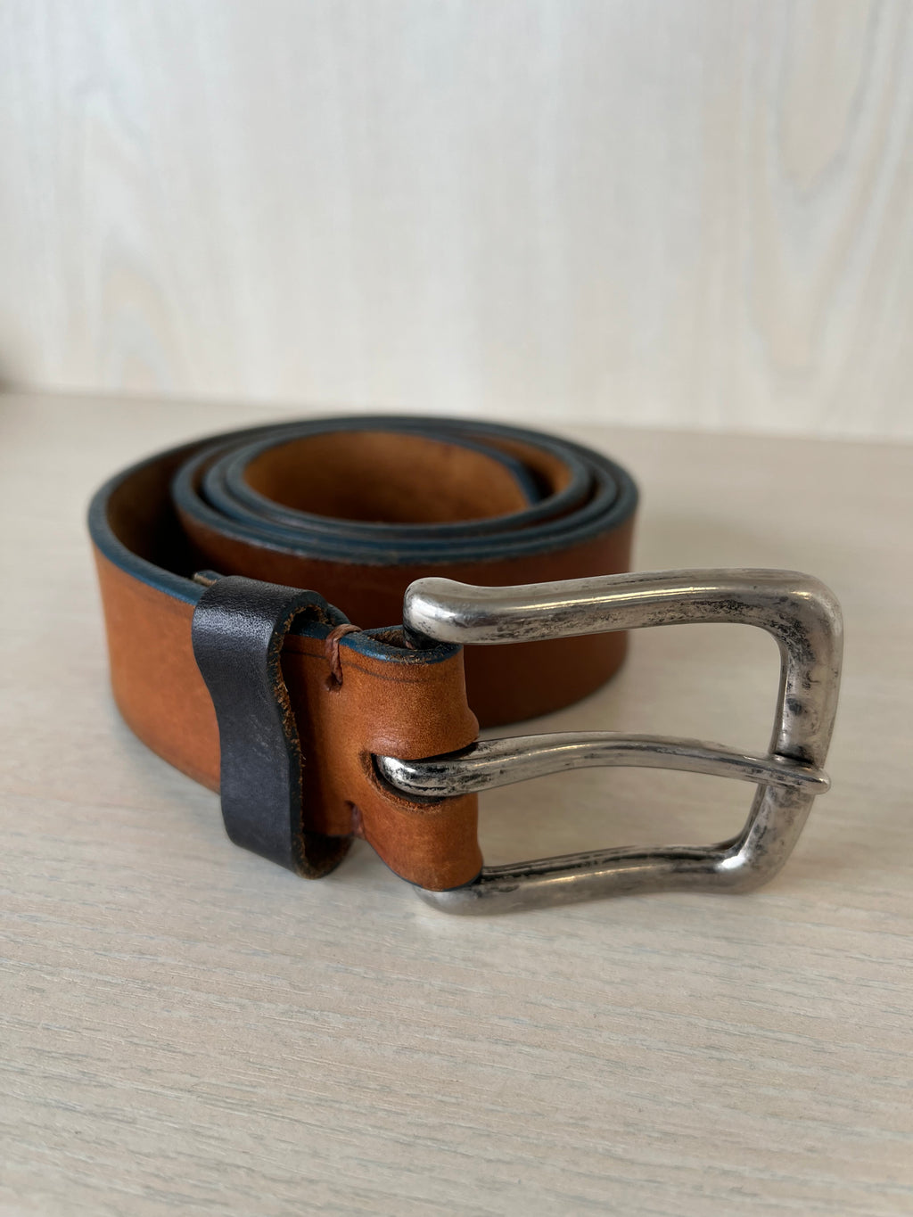 La Martina Leather Belt Exclusive Edition Brown 90cm Handmade Good Condition