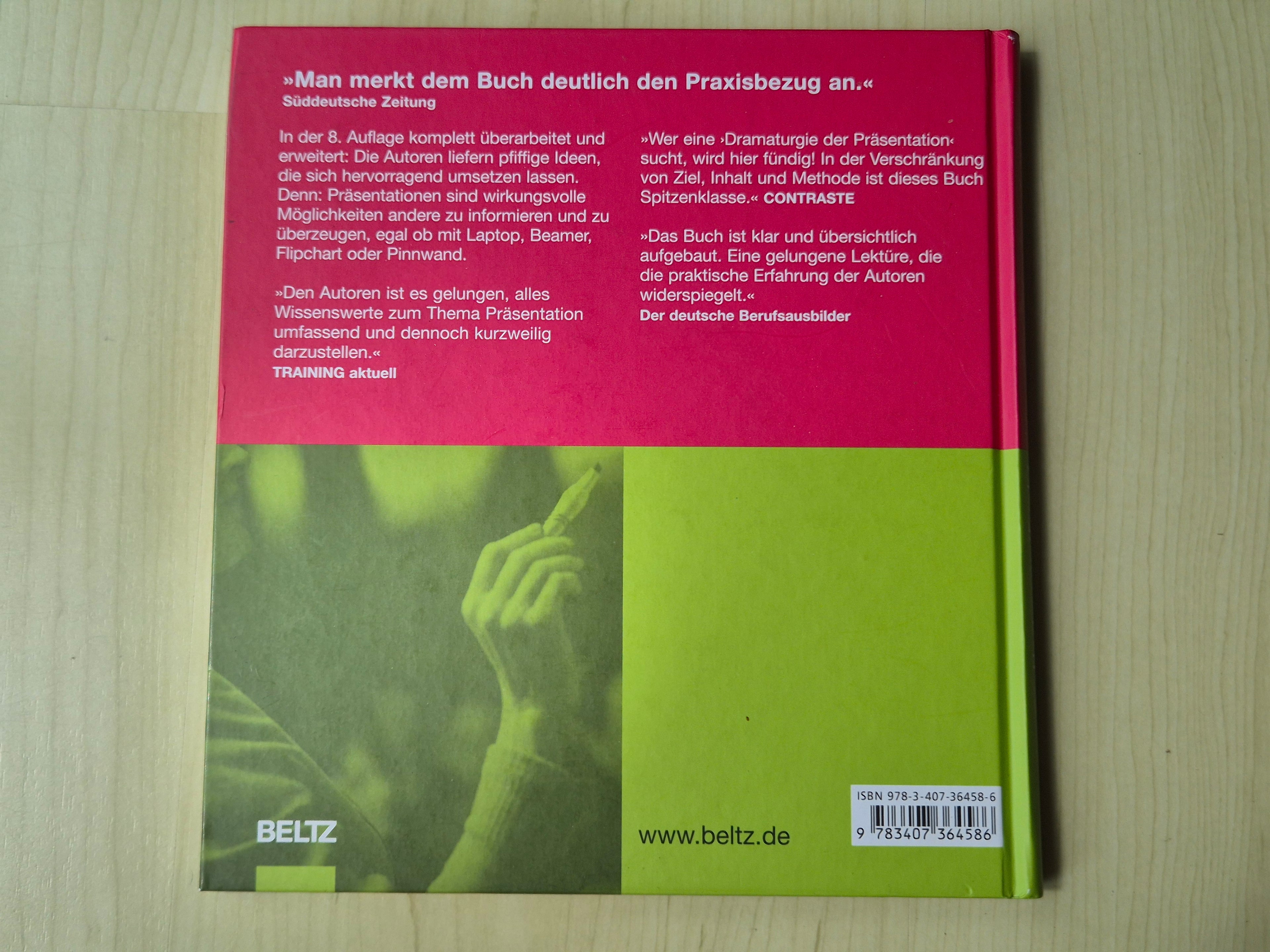 Beltz “Präsentieren” (8th Ed.) – Presentation Skills Book – Good Condition
