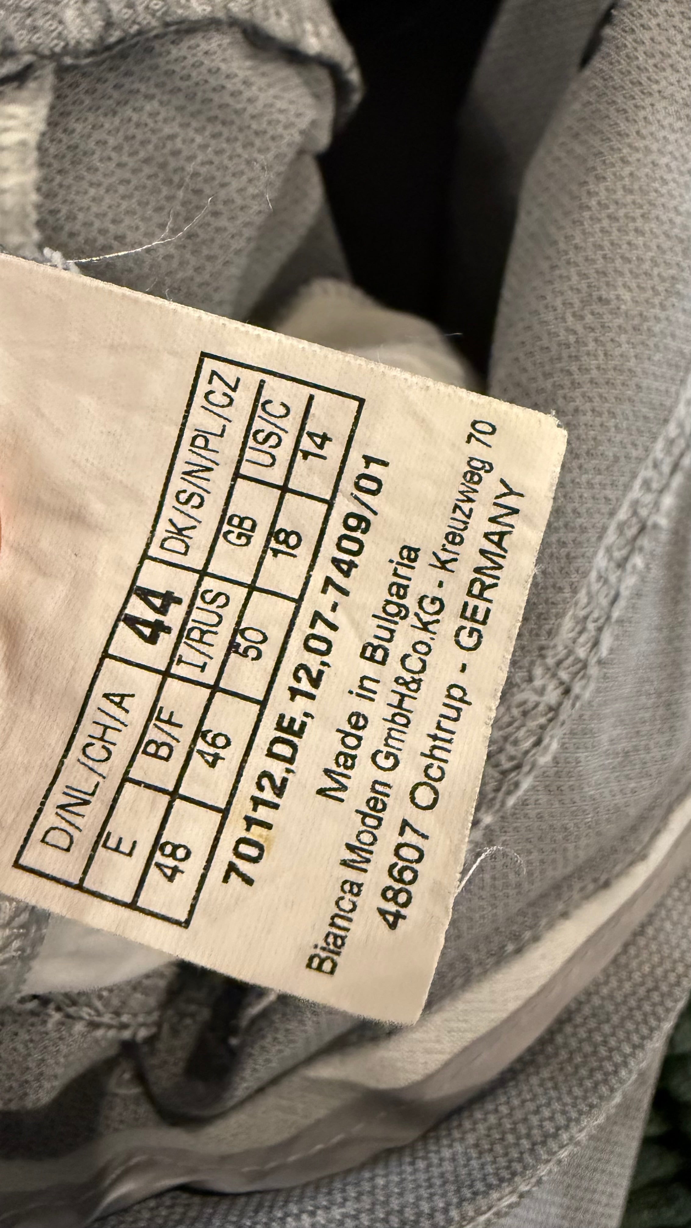 Bianca Damenhose Gr. 44, grau, Stretch, sehr guter Zustand