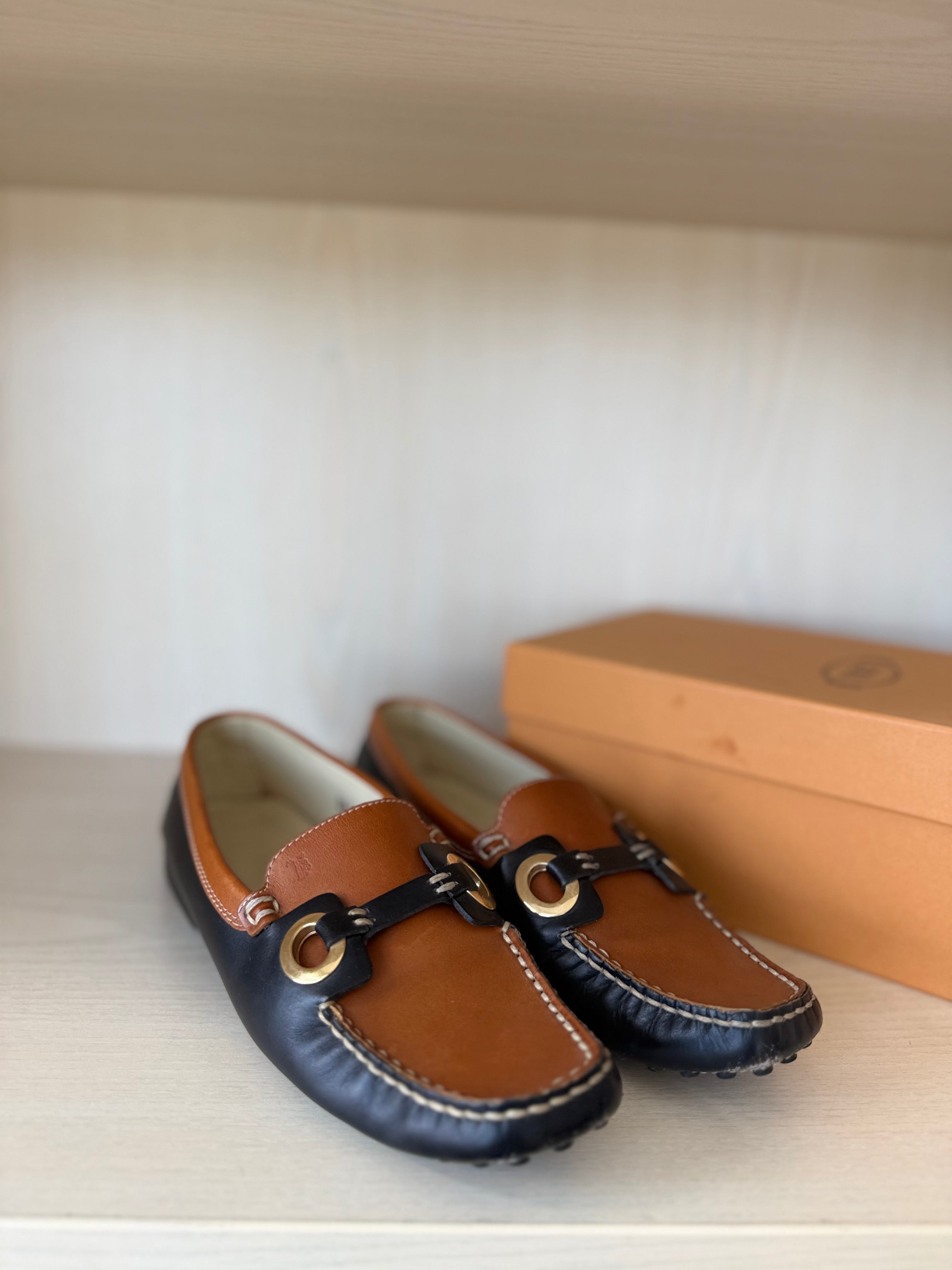 Tod’s Gommino Loafers Women EU 38 Brown/Black, Very Good, with Box