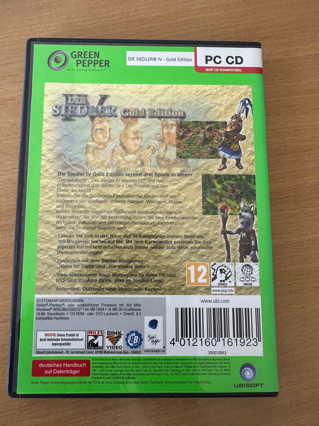 The Settlers IV Gold Edition (Green Pepper) • PC CD-ROM • German • Very Good