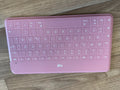 Logitech Slim Folio Bluetooth Keyboard, Compact, Dark Rose, Like New