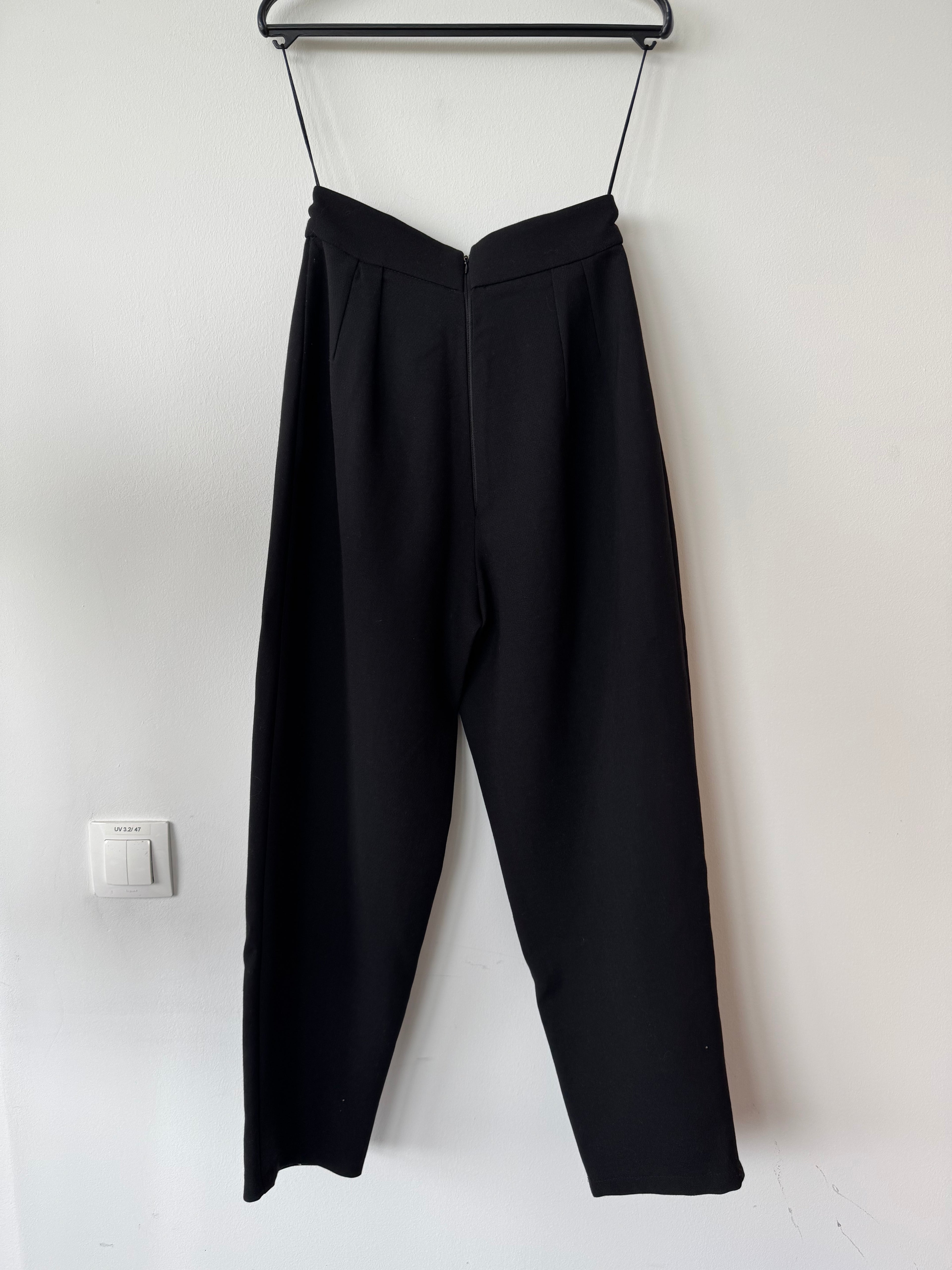 Cloche Blazer and Trouser Set Black Wool Size Not Specified Very Good Condition