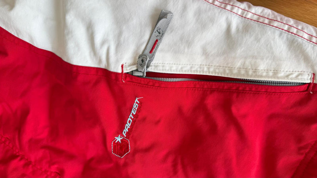 Protest Geotech 3.0 Ski-/Snowboardjacke 176 Rot/Weiß | Wasserdicht | Gut