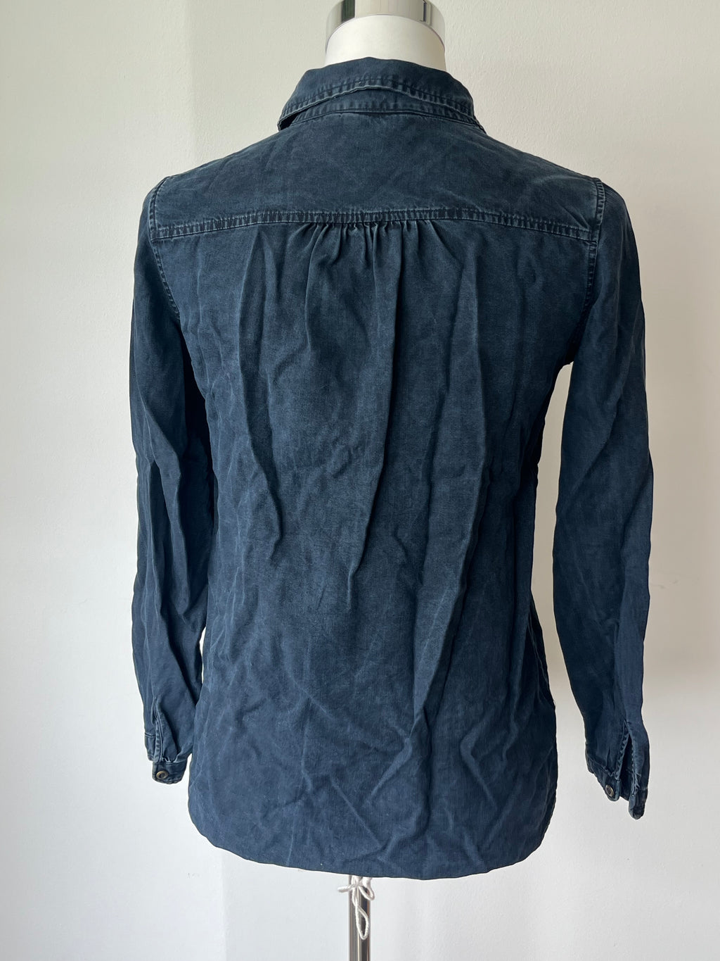 Massimo Dutti Damen Jeanshemd, Indigo, Gr. 34, Guter Zustand