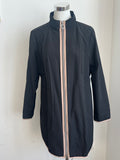 s.Oliver BLACK LABEL lightweight coat, size 46 EU, black with beige accents, VG