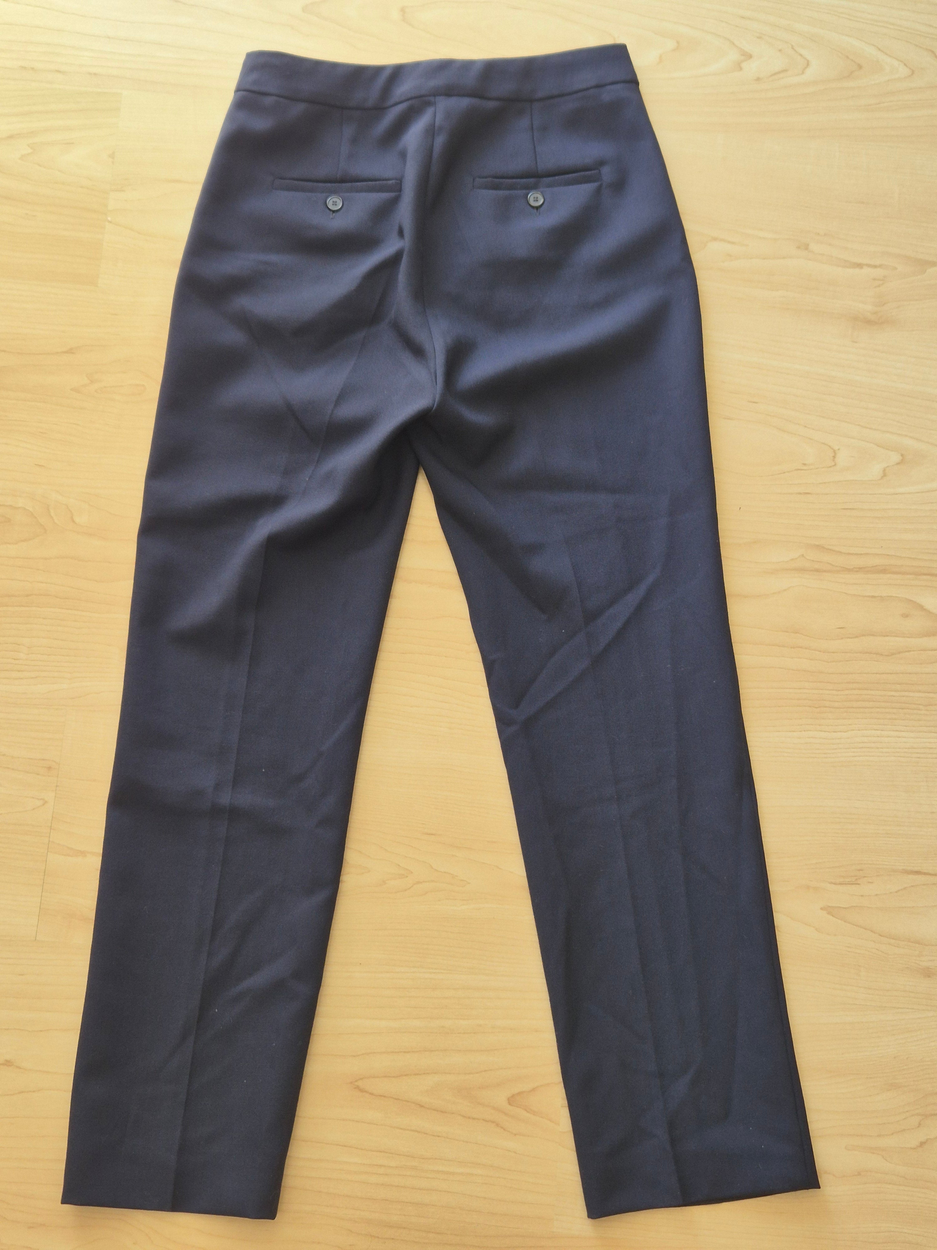 Max Mara ATELIER Navy Wool Trousers EU 38 | Very Good Condition