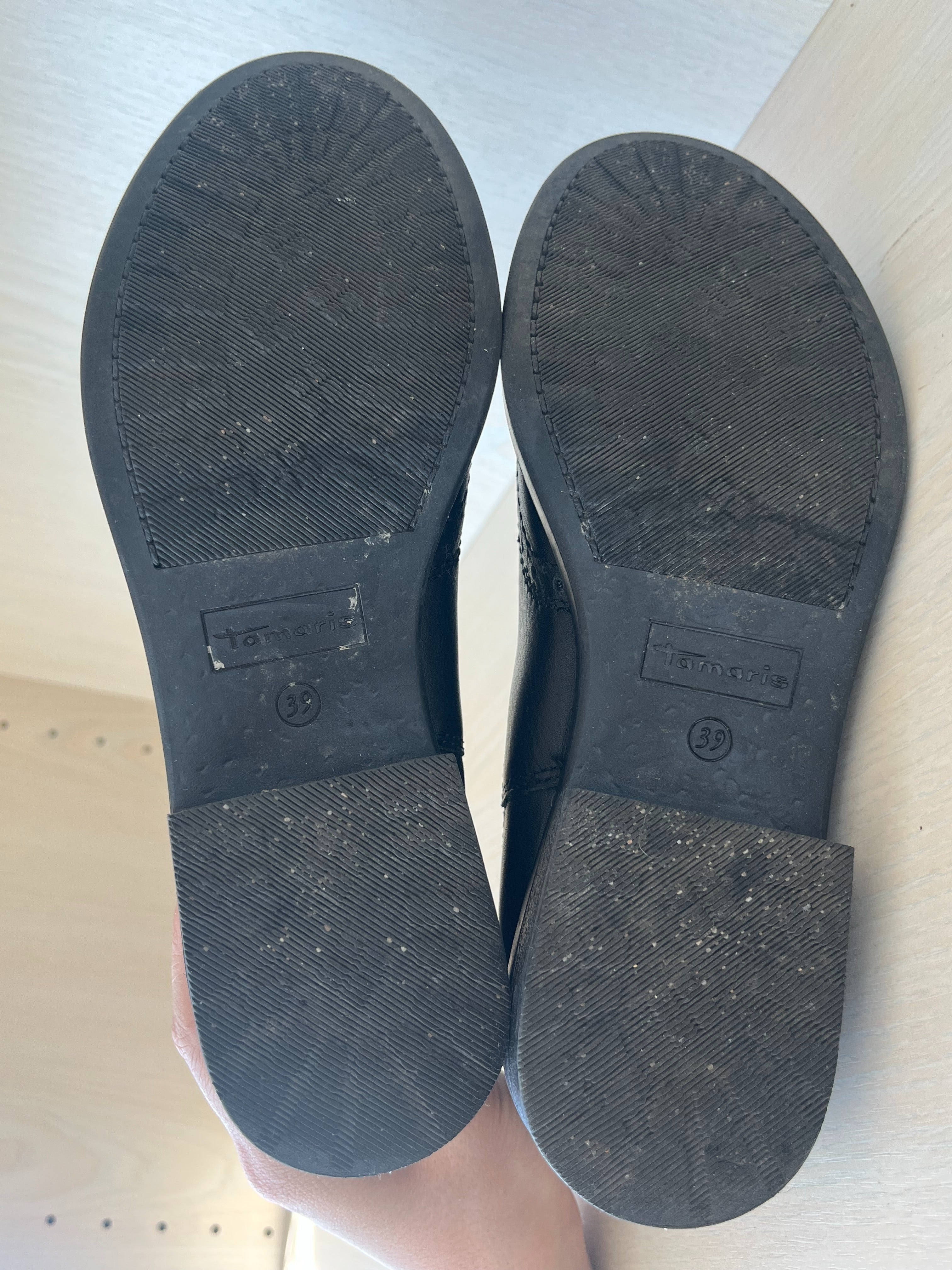 Tamaris Chelsea Boots Schwarz Leder Gr. 39 – Guter Zustand