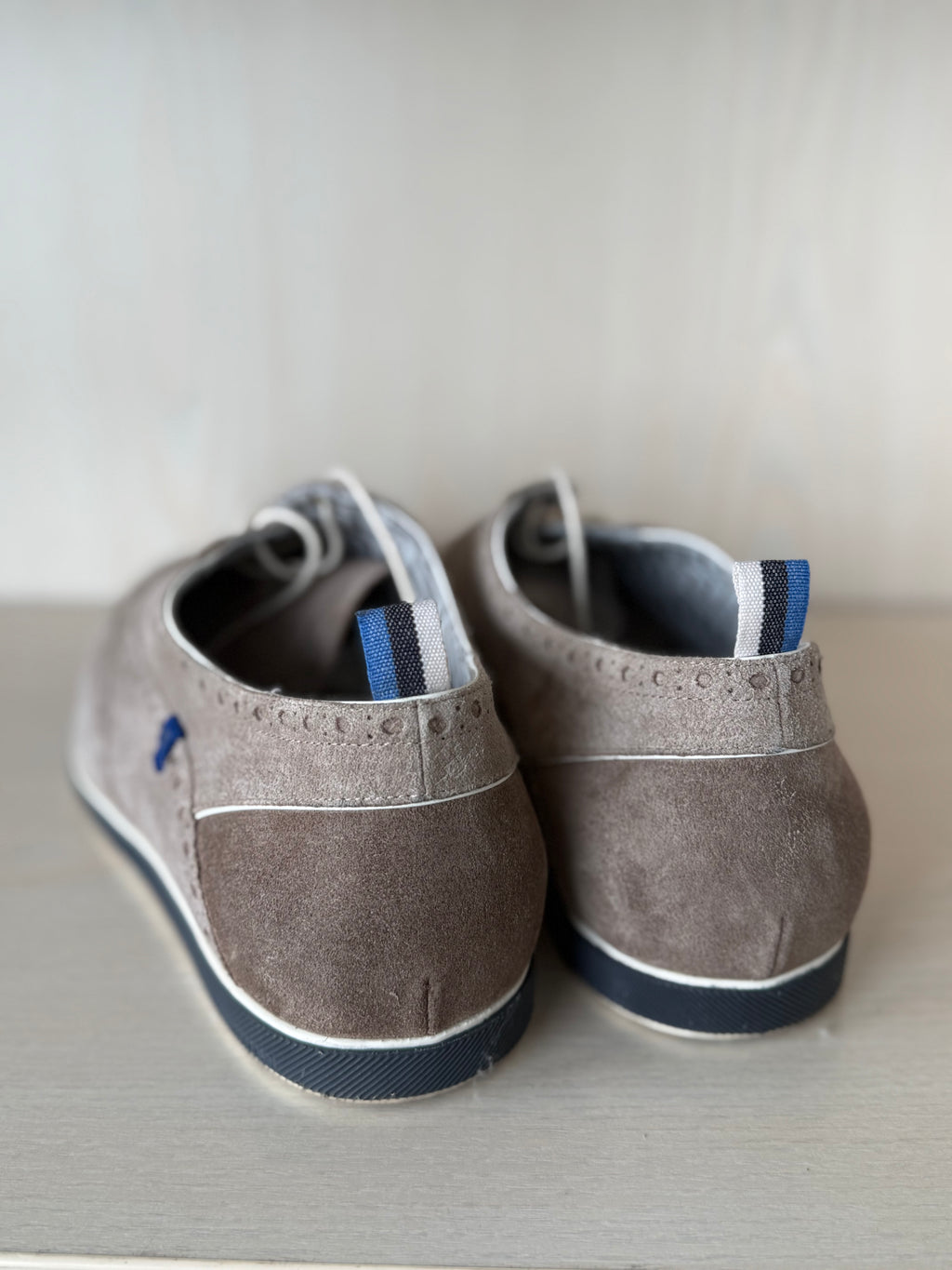 Floris van Bommel Oxford, Grau, Stitchlite, Gr. 43 1/3, Sehr guter Zustand