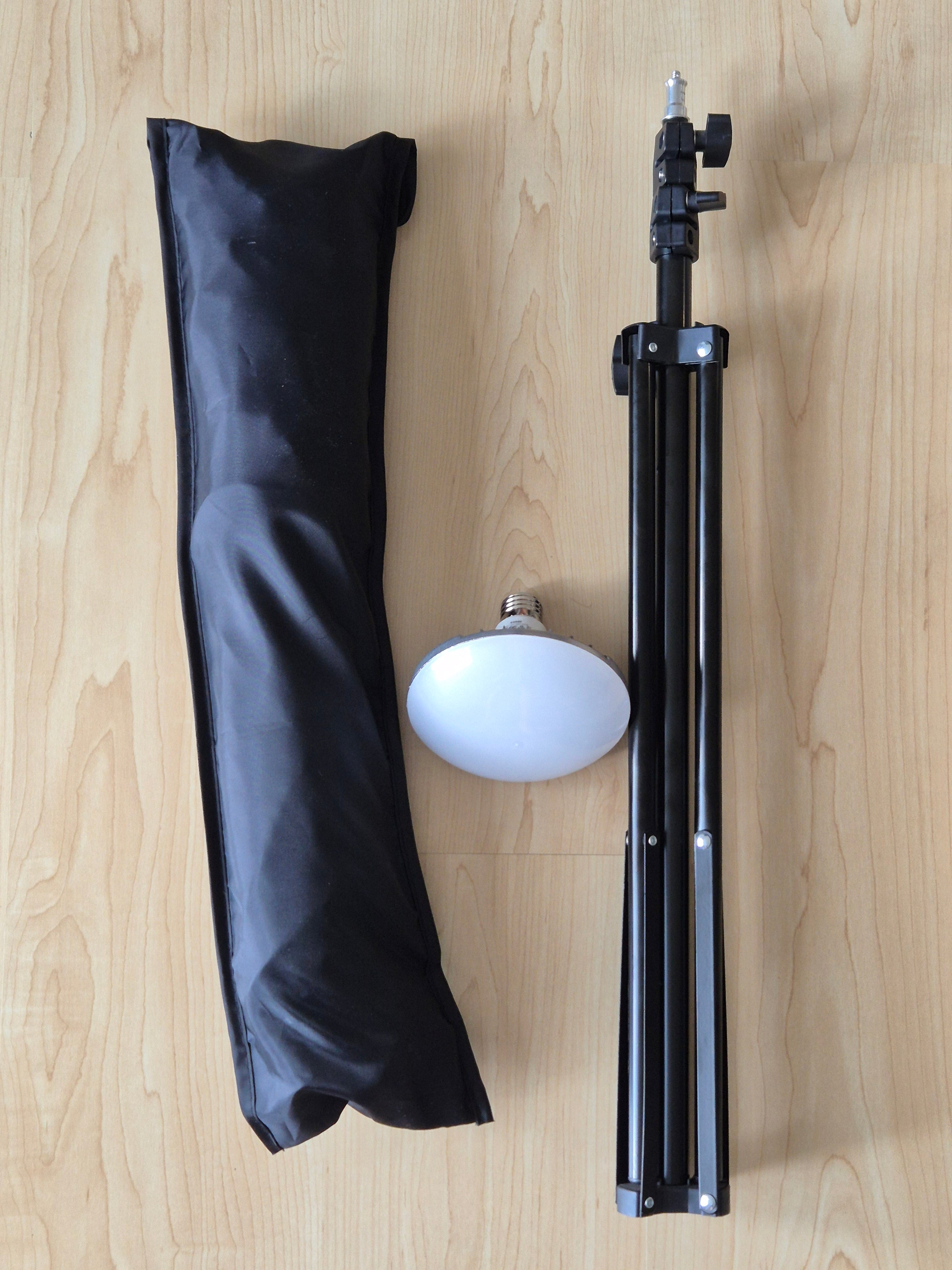 ESDDI PS070 80W LED Softbox Lighting Kit Black, Very Good, Stand & Bag Included