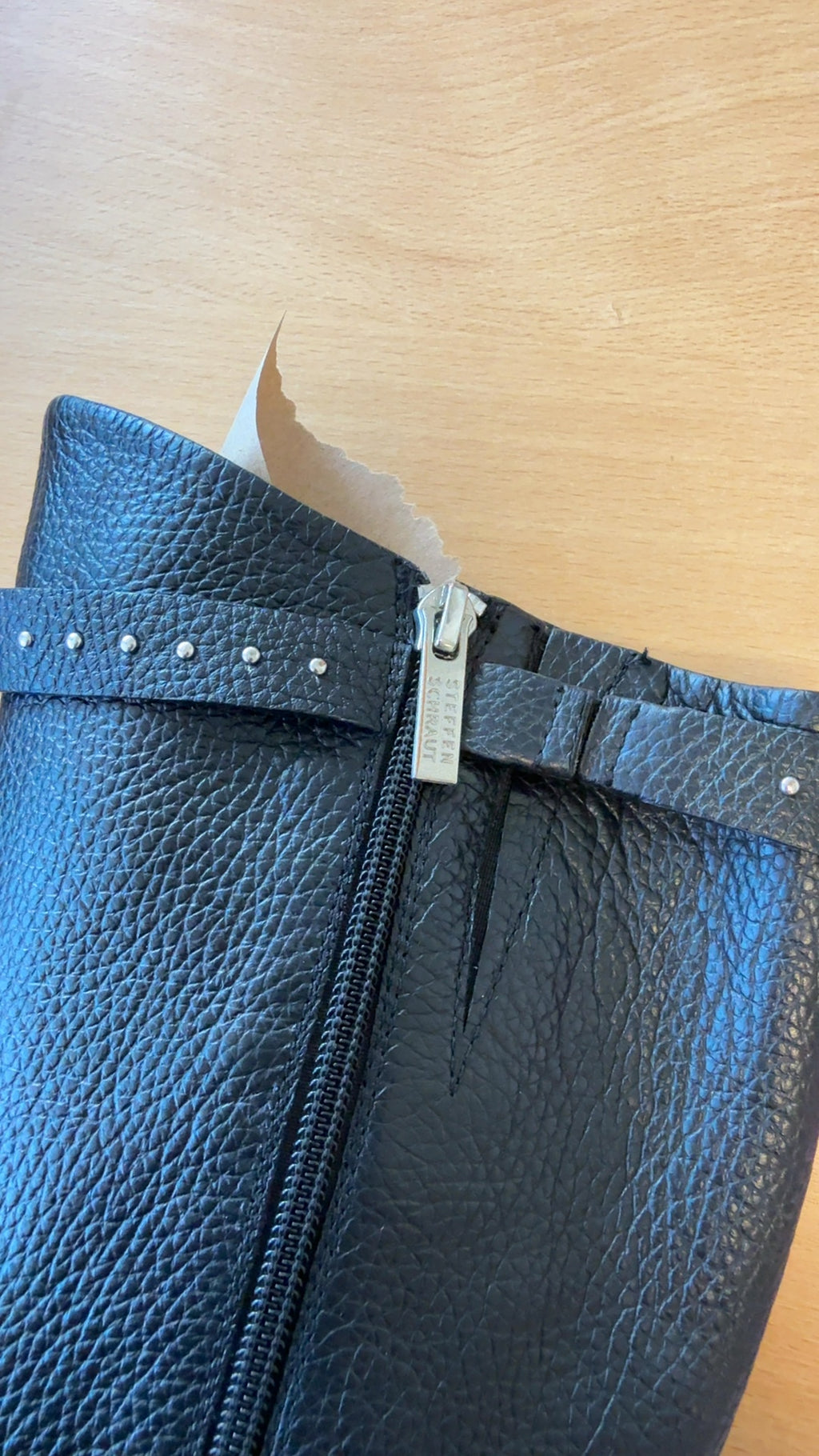 Steffen Schraut Lederstiefel Schwarz Kniehoch EU 37 Gebraucht