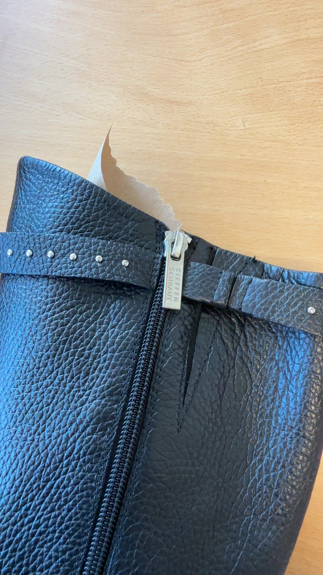 Steffen Schraut Lederstiefel Schwarz Kniehoch EU 37 Gebraucht