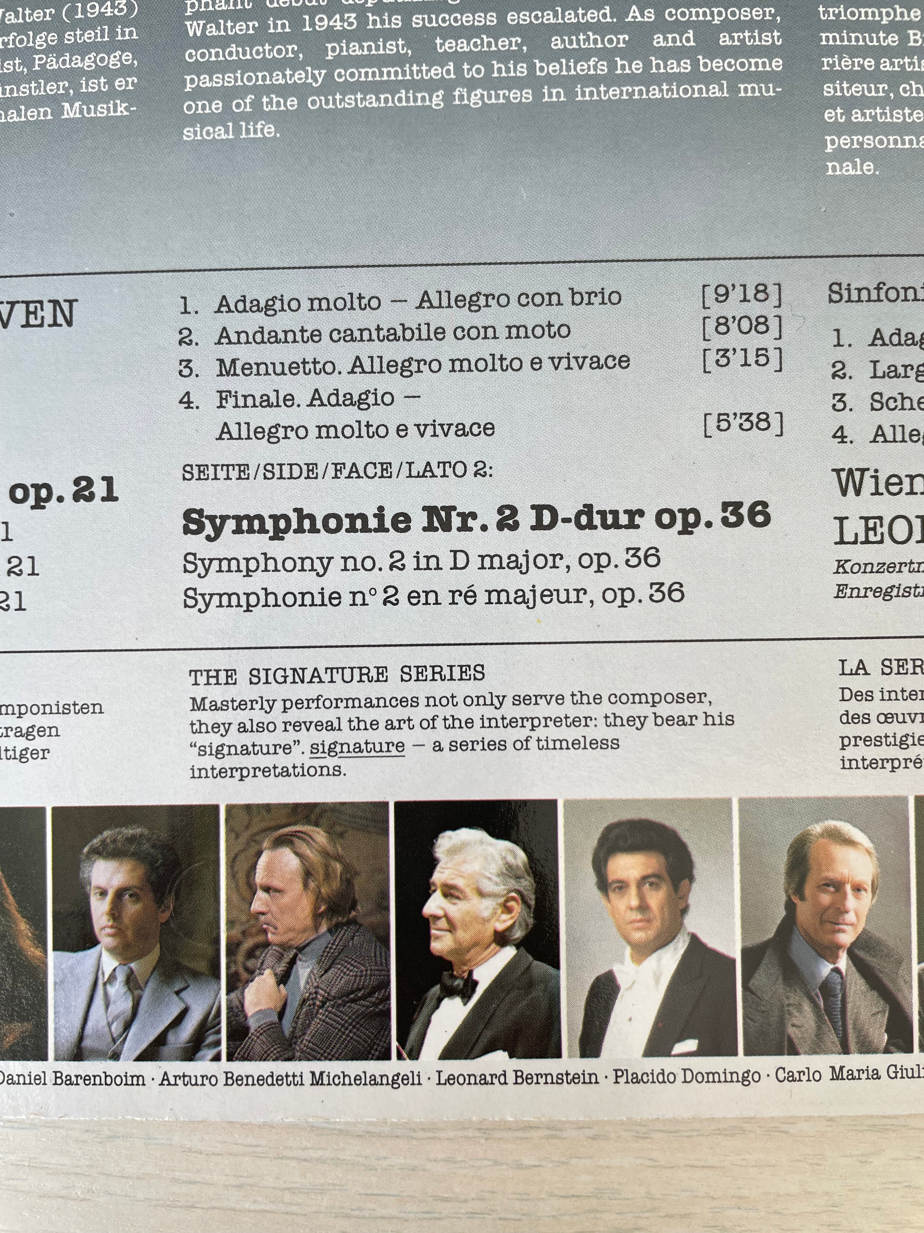 Deutsche Grammophon LP – Beethoven Symphonies 1 & 2 / Leonard Bernstein, VG