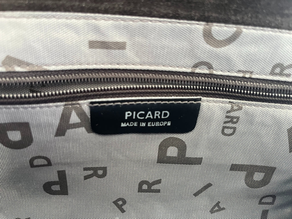Picard Leder Clutch Schwarz 30x15cm – wie neu, mit Staubbeutel