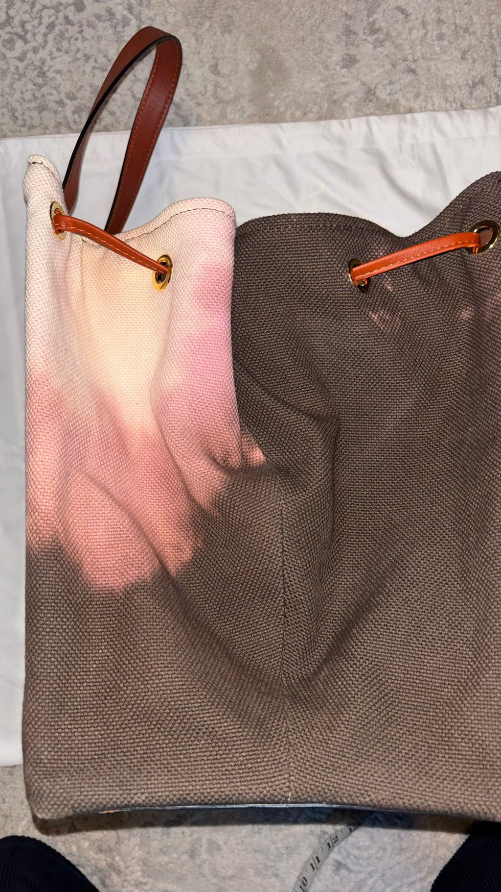 Radica Studio Sunset Tote Bag Mittel Leder Canvas, Gut