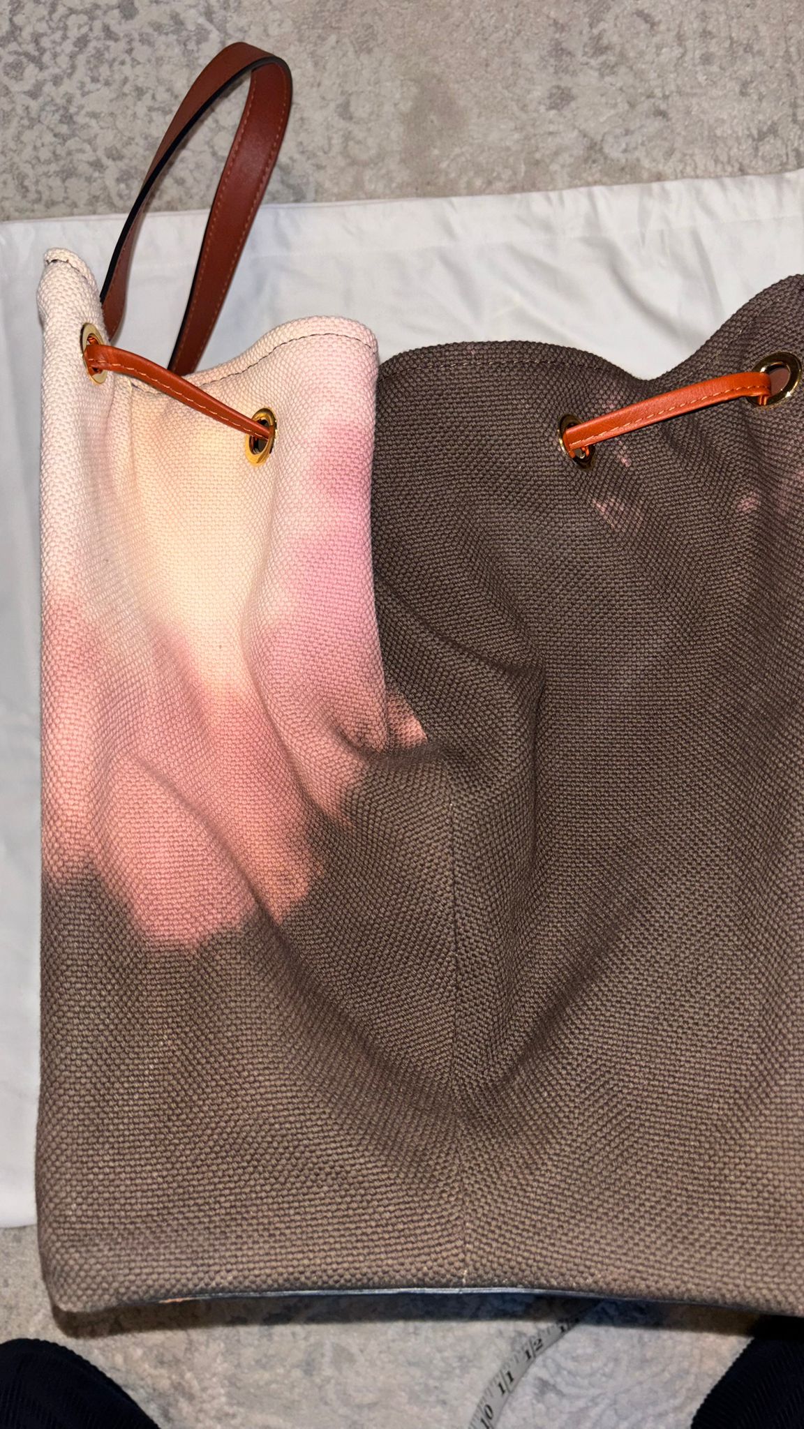 Radica Studio Sunset Tote Bag Mittel Leder Canvas, Gut